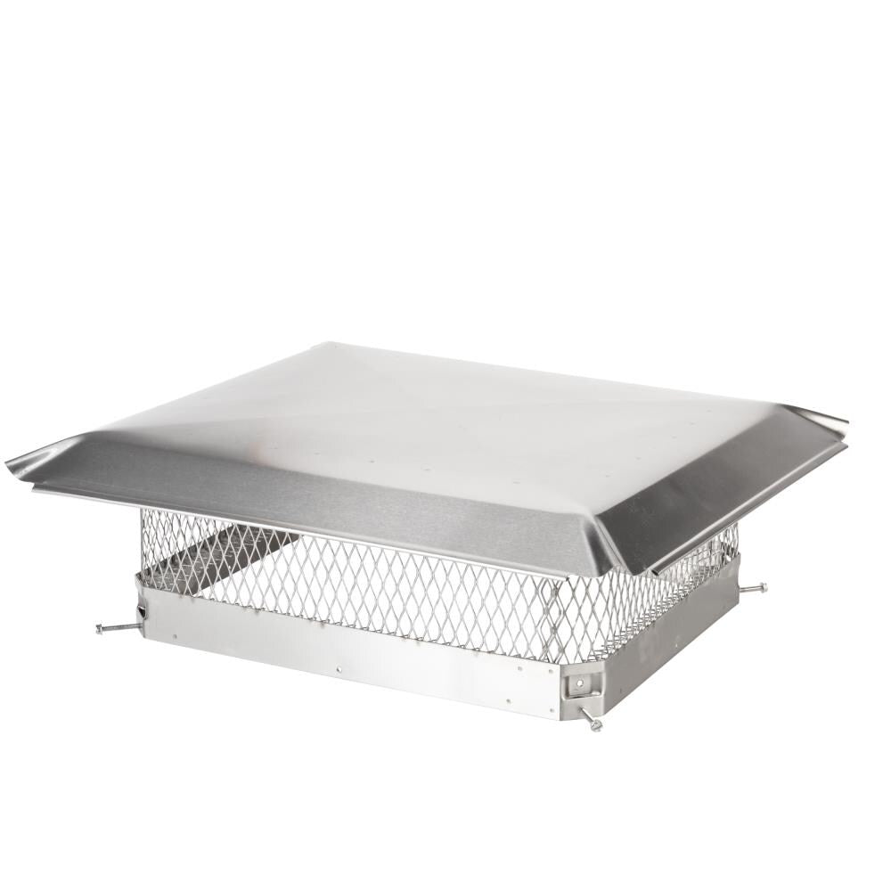 Shelter 17-in W x 21-in L Stainless Steel Rectangular Chimney Cap SSC1721U