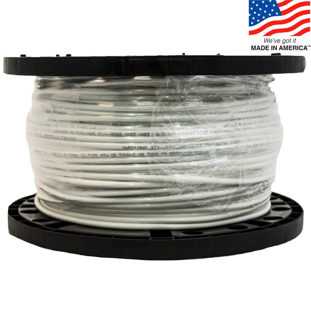 Southwire SIMpull 500-ft 8-AWG White Stranded Copper Thhn Wire (By-the-roll) 20489145