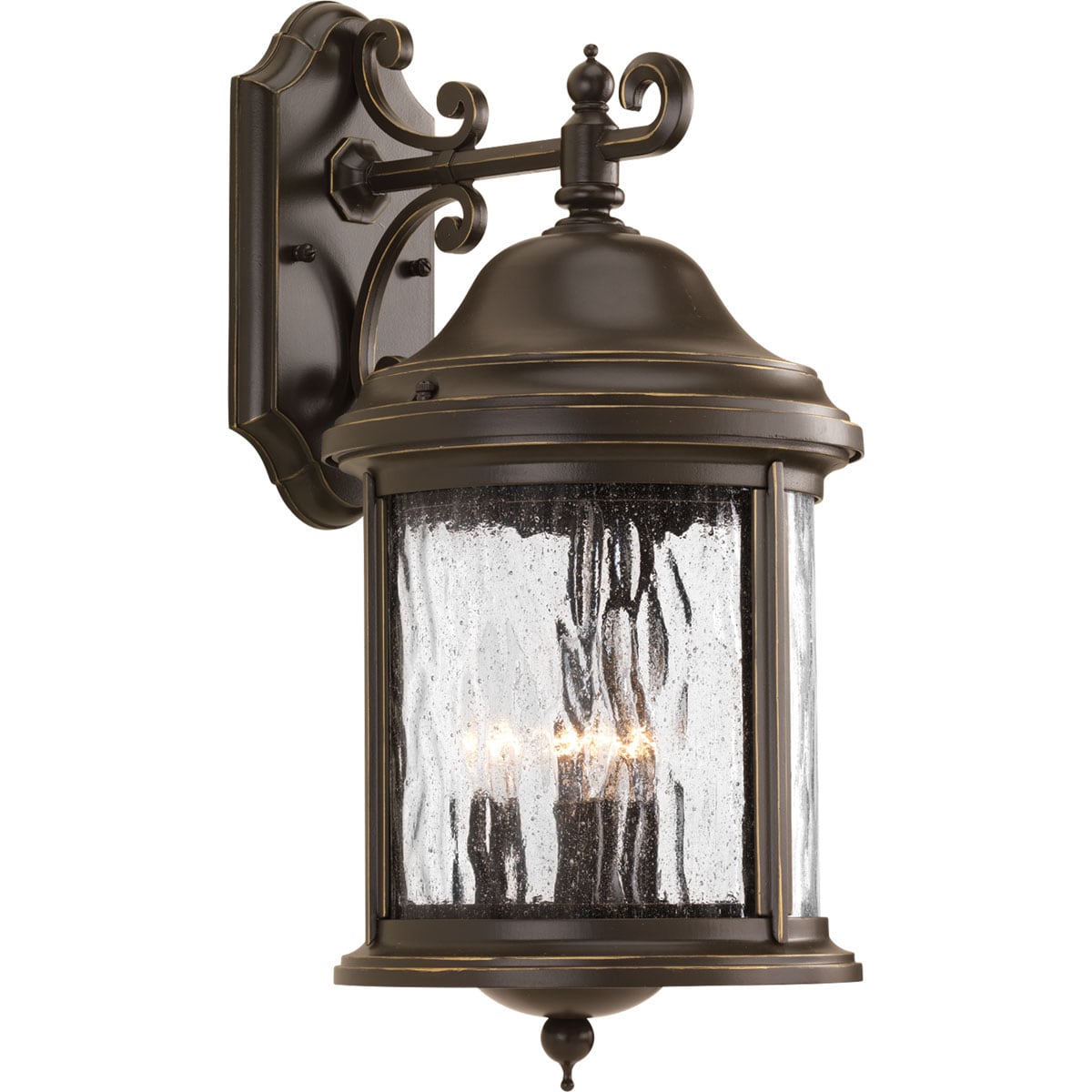 Progress Lighting Ashmore 3 -Light 16.5-in H Antique Bronze Hardwired Outdoor Wall Light 565088