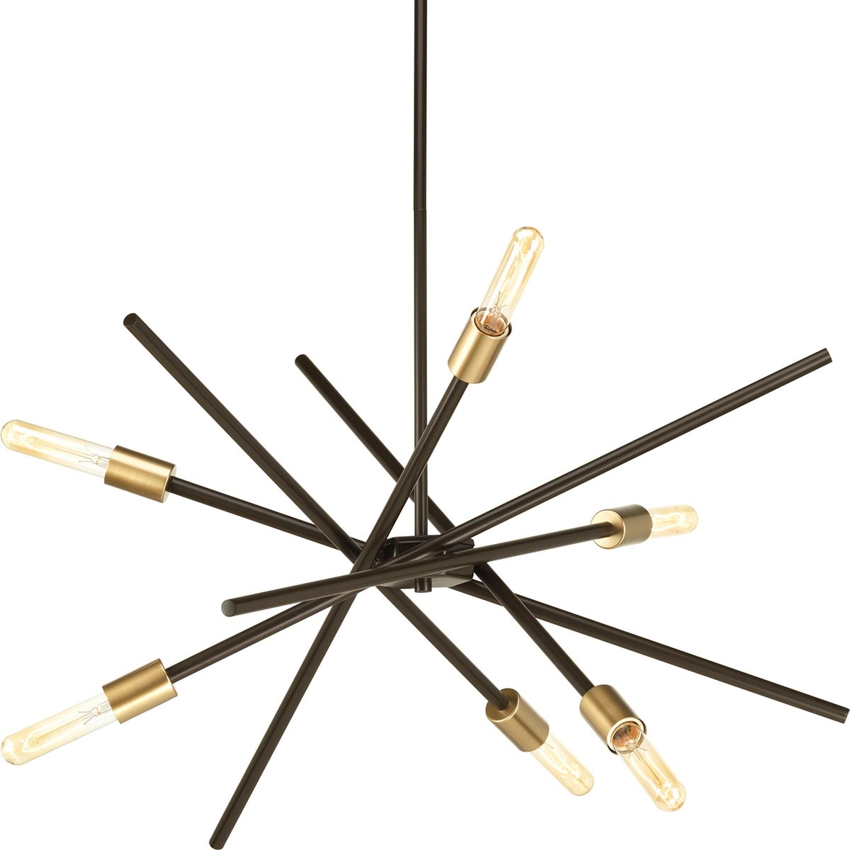 Progress Lighting Astra 6 -Light Antique Bronze Modern/contemporary For Use in Bedrooms, Dining Rooms, Foyers, Kitchens, Living Rooms Chandelier 3620846