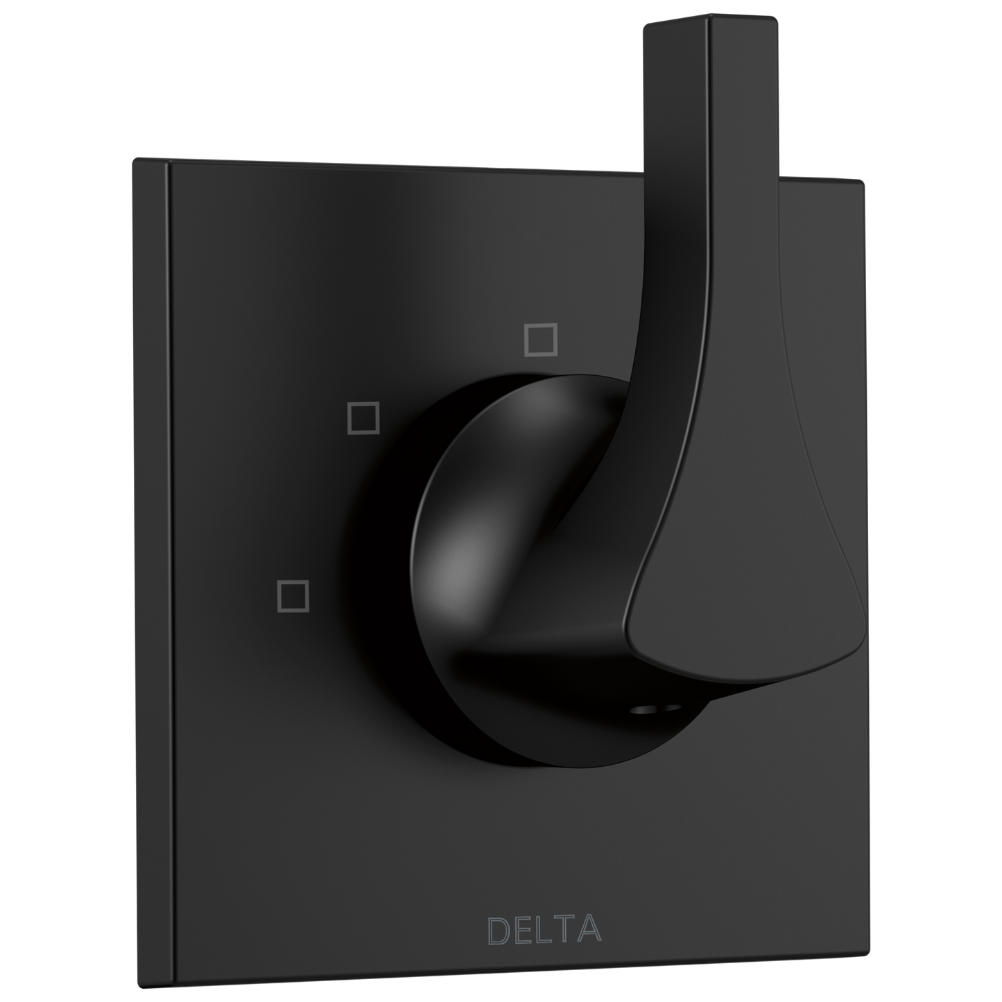 Delta Zura Matte Black 2.5-Inches Universal Bathtub/Shower Diverter 0.5-Inches -ID