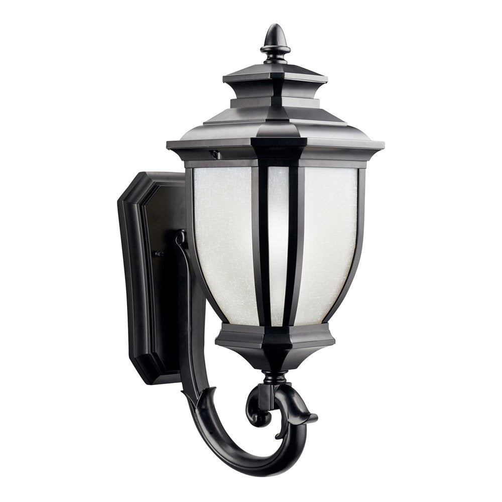 Kichler Salisbury 1 -Light 19.25-in H Black Hardwired Outdoor Wall Light 1253742