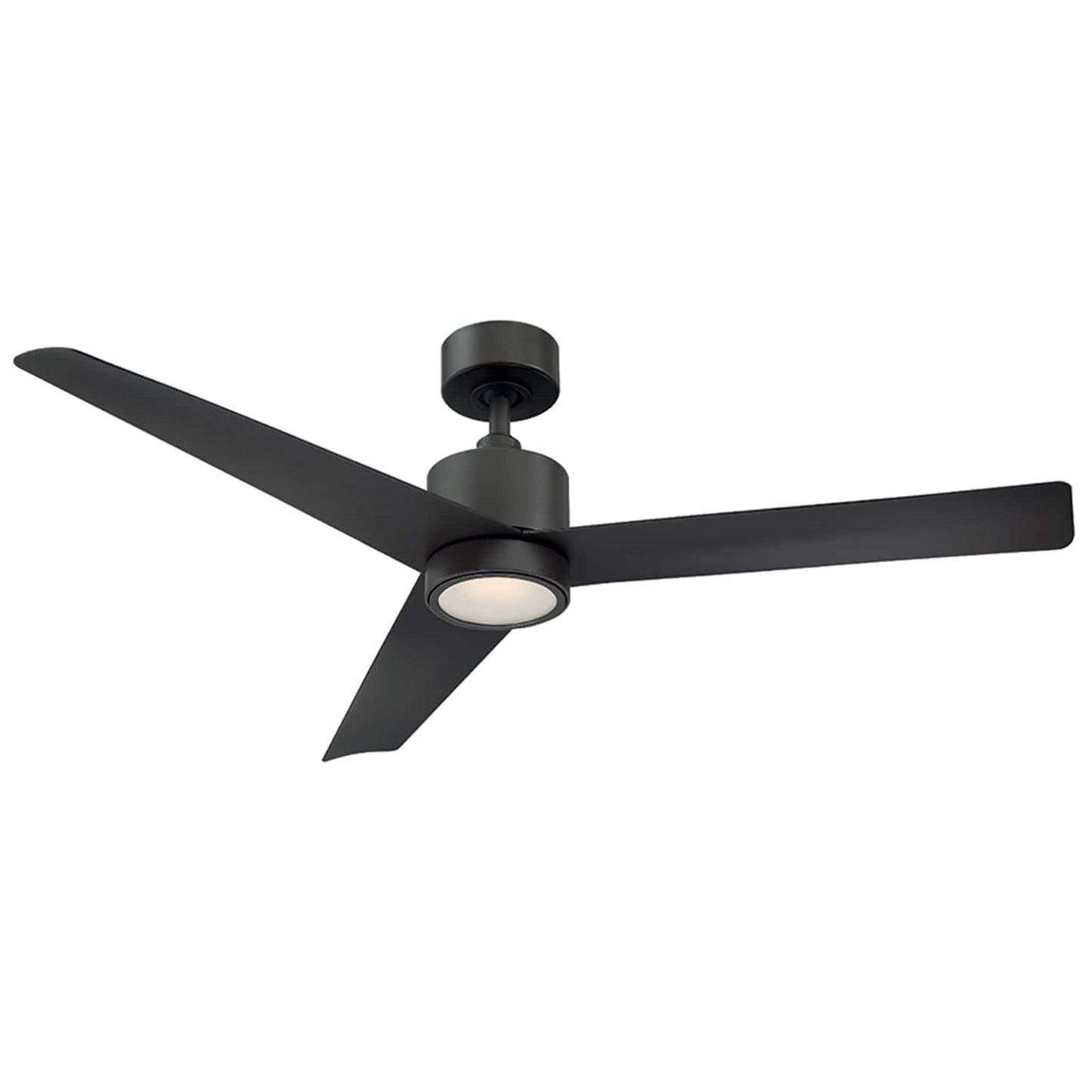 Modern Forms Lotus 54-in Bronze Integrated LED Indoor/Outdoor Smart Ceiling Fan with Light and Remote (3-Blade) FR-W1809-54L-BZ