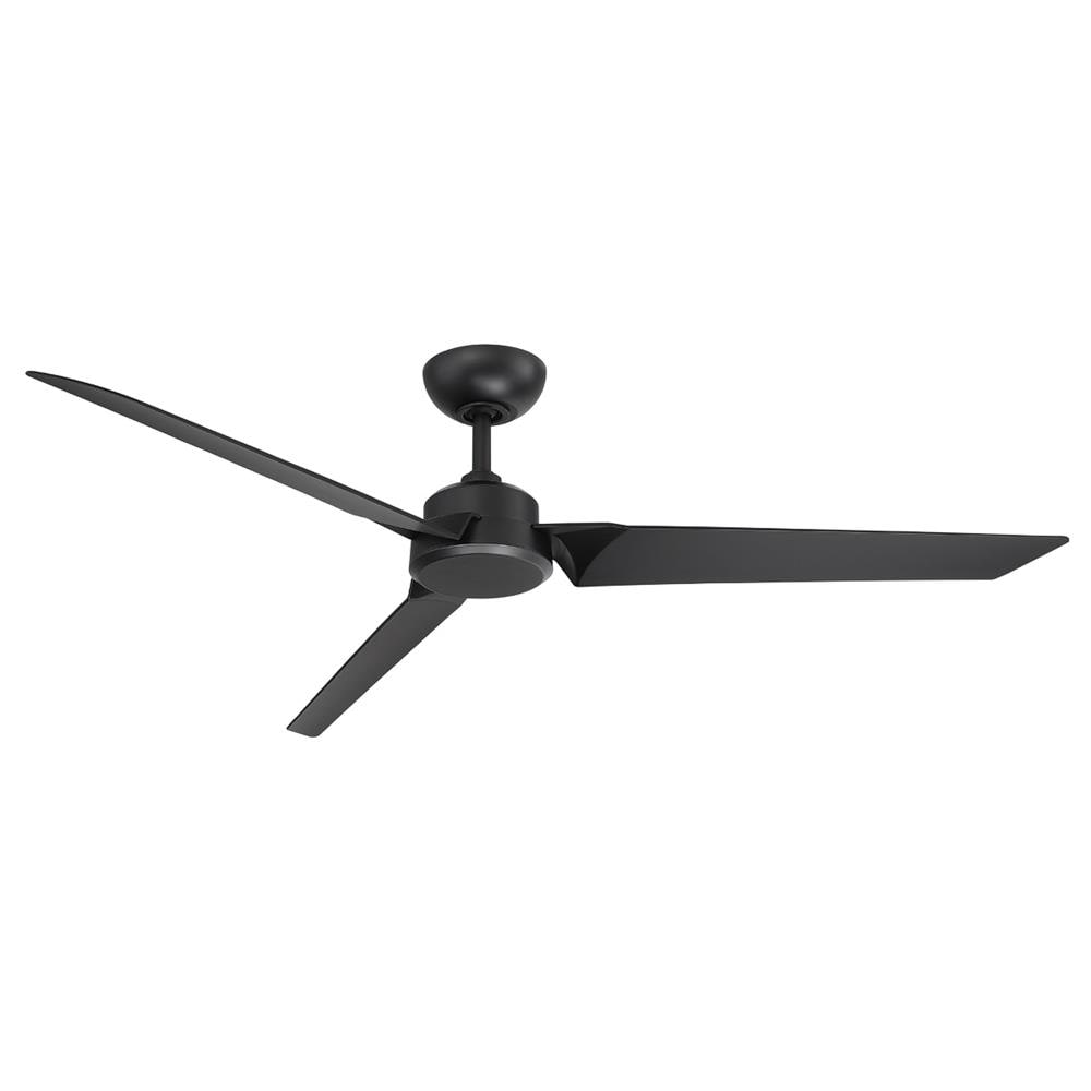Modern Forms Roboto 62-in Matte black Indoor/Outdoor Smart Ceiling Fan and Remote (3-Blade) FR-W1910-62-MB