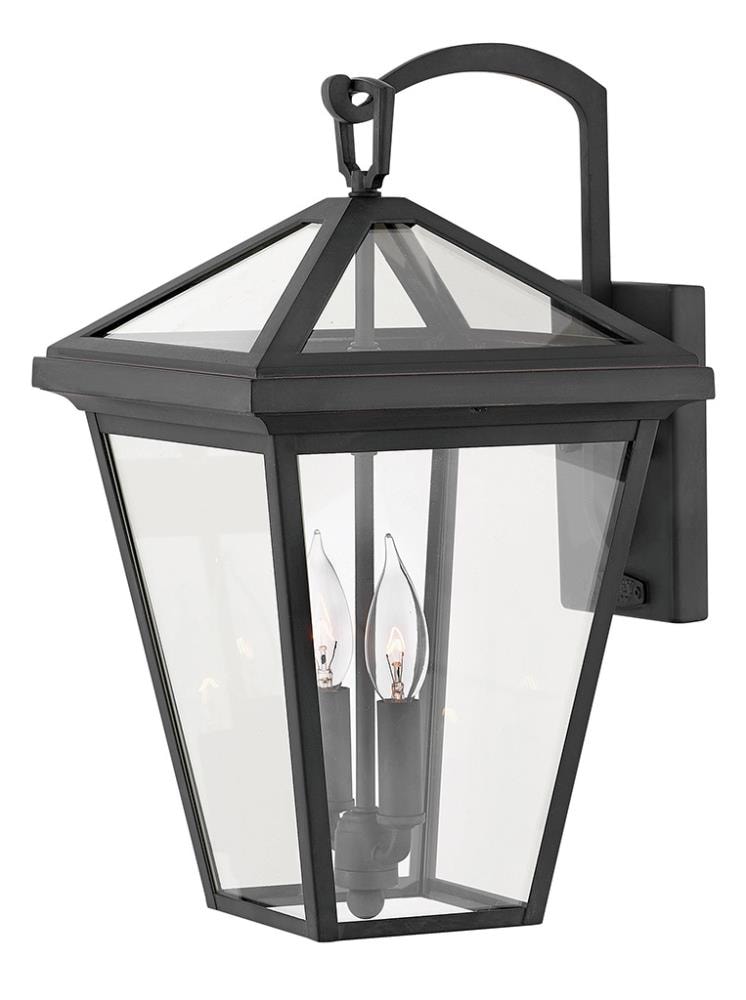 Hinkley Alford Place 2 -Light 17.5-in H Black Hardwired Outdoor Wall Light 3661478