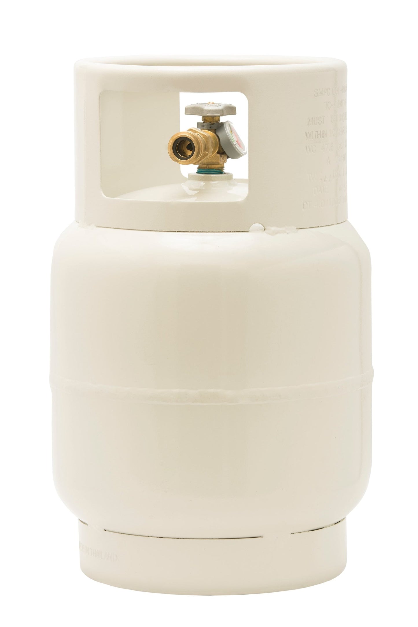 Flame King 20LB Floor Buffer Cylinder with Built-In-Gauge Steel Propane Tank YSN201BT