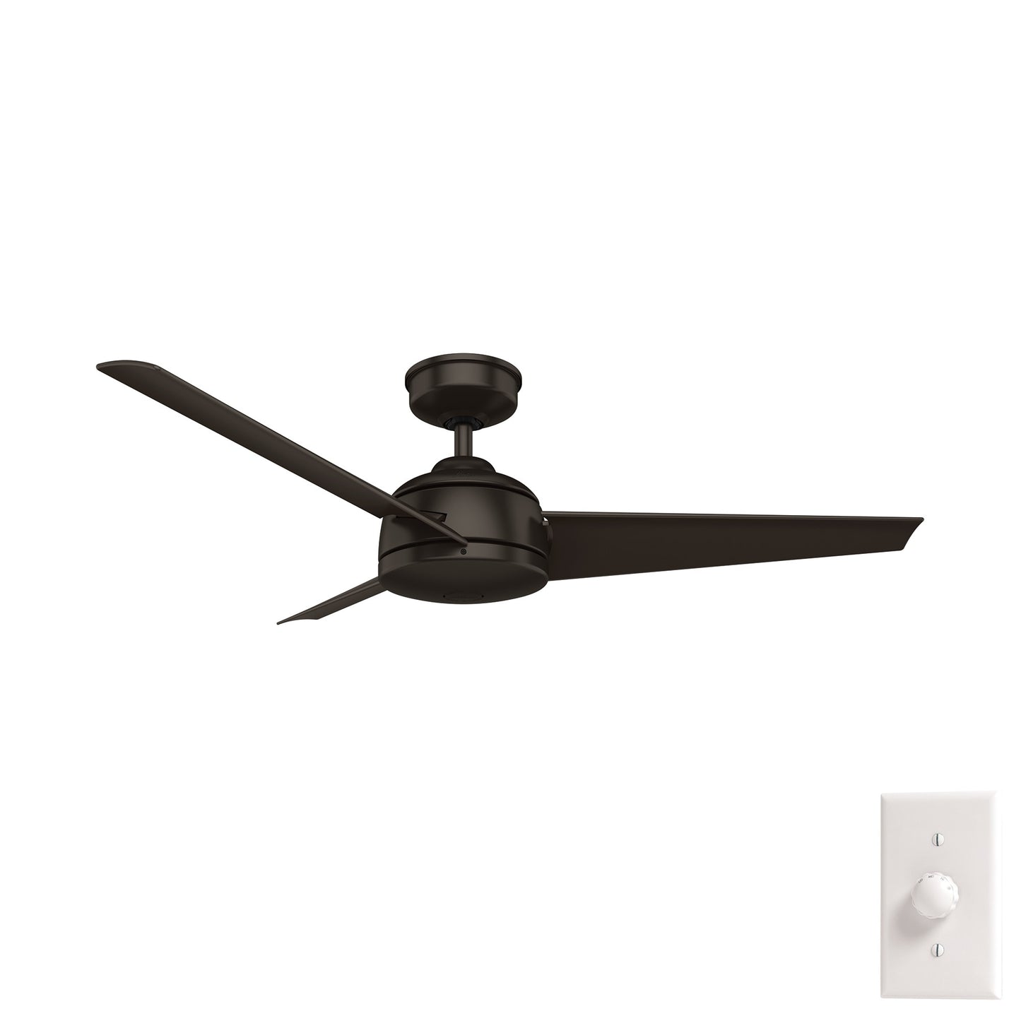 Hunter Trimaran WeatherMax 52-in Outdoor Premier Bronze with Premier Bronze Blades Ceiling Fan Without Light ( 3 -Blade ) 4963827
