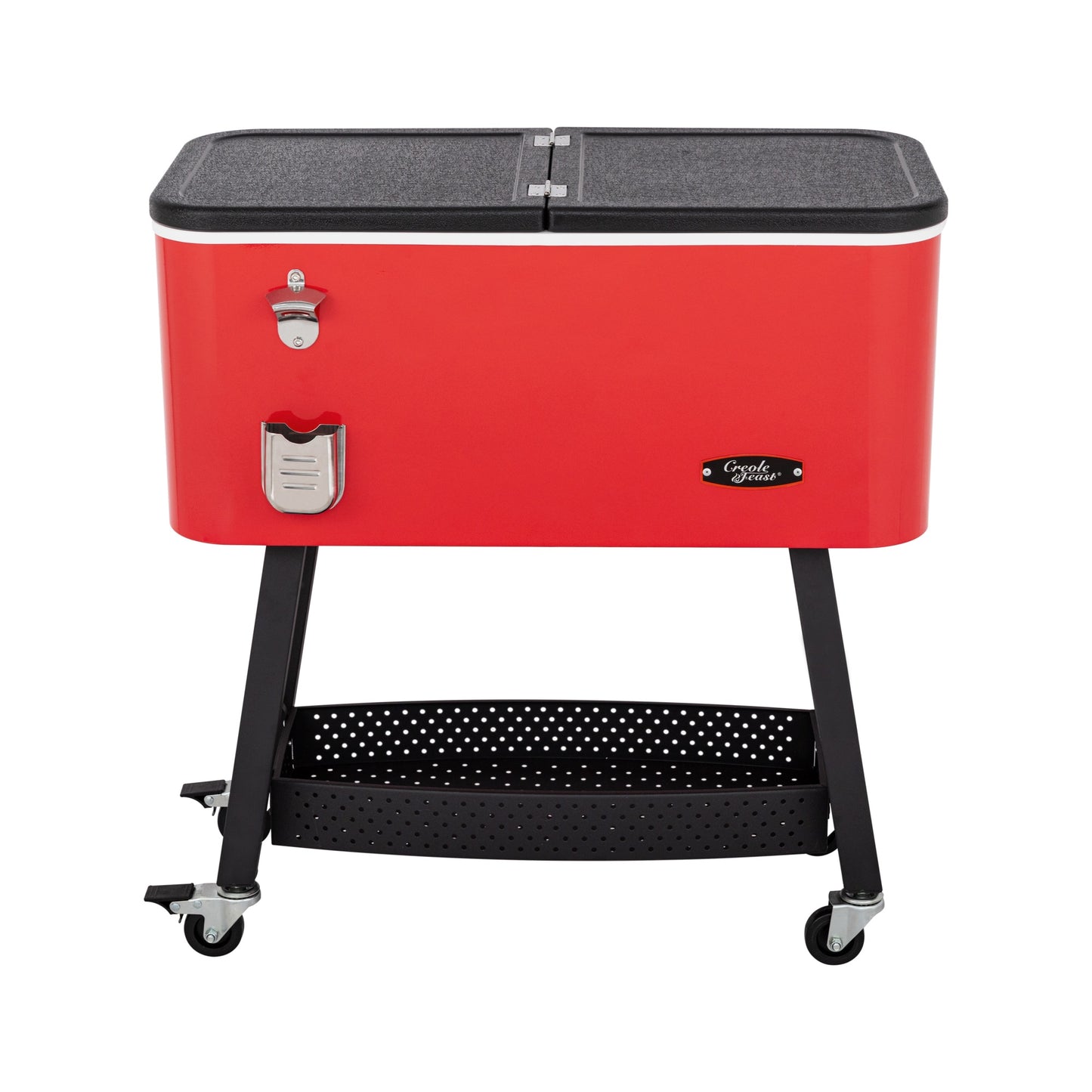 Creole Feast Red 80-Quart Wheeled Insulated Chest Cooler CL8001R