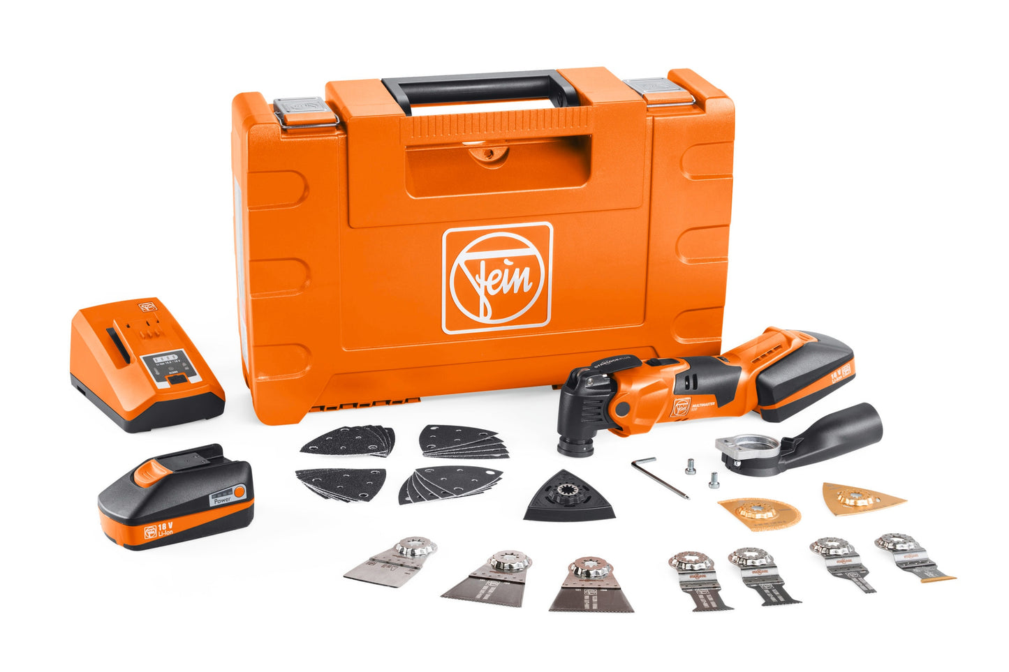 FEIN MULTIMASTER AMM 500 Plus Top 18-volt Cordless Brushless 3.3-Amp Variable 30-Piece Oscillating Multi-Tool Kit with Hard Case (2-Batteries Included)