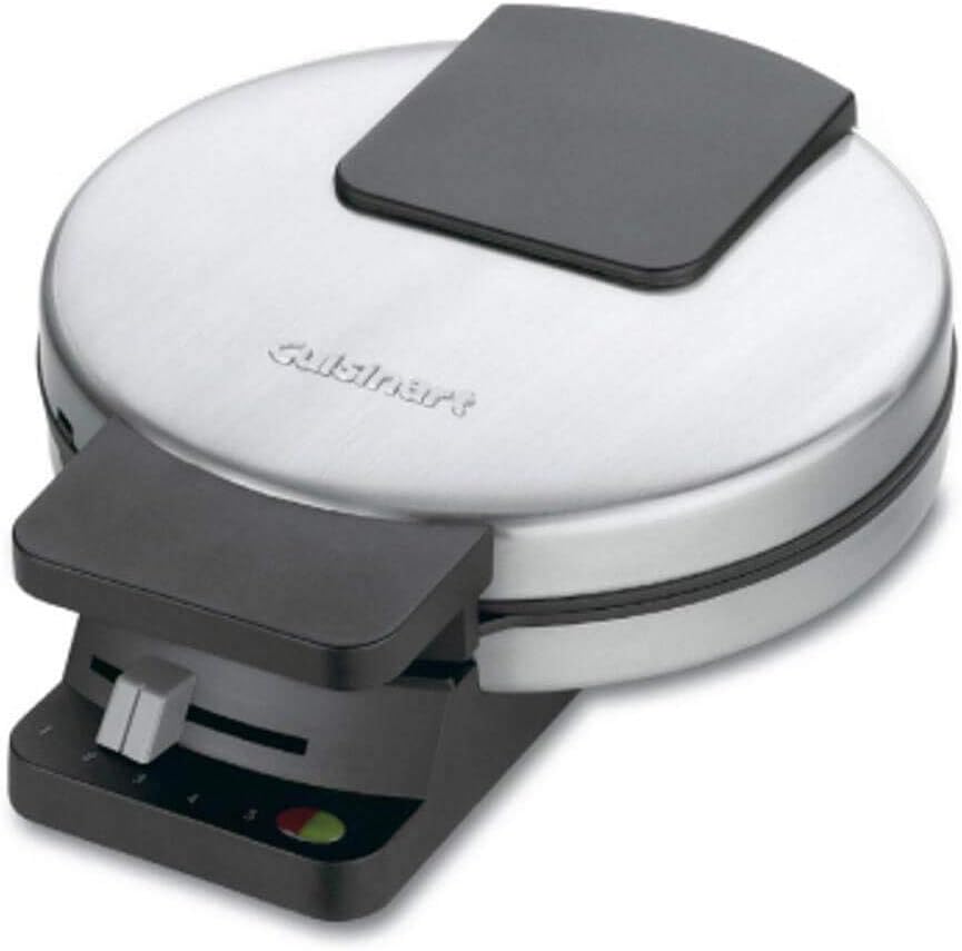 Cuisinart Round Classic Waffle Maker, Brushed Stainless, WMR-CANAS