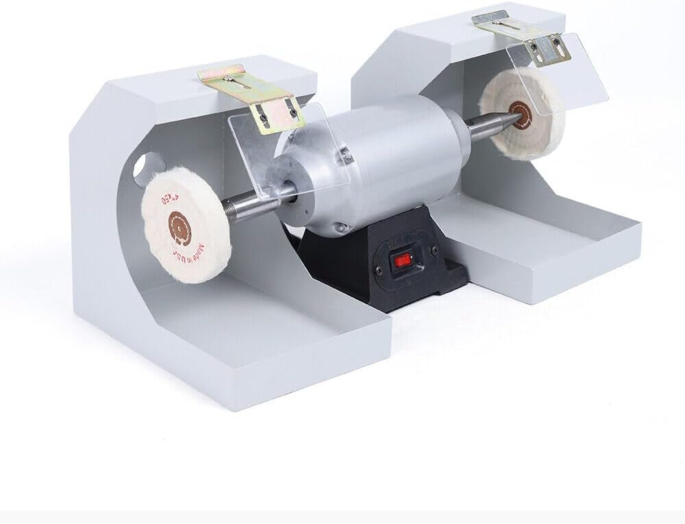 Dental Polishing Polish Lathe Machine, 110V 550W Dental Lab Bench Buffer Polisher, Lab Equipment Polisher, 3000rpm, Jewelry Polishing Machine for Casting