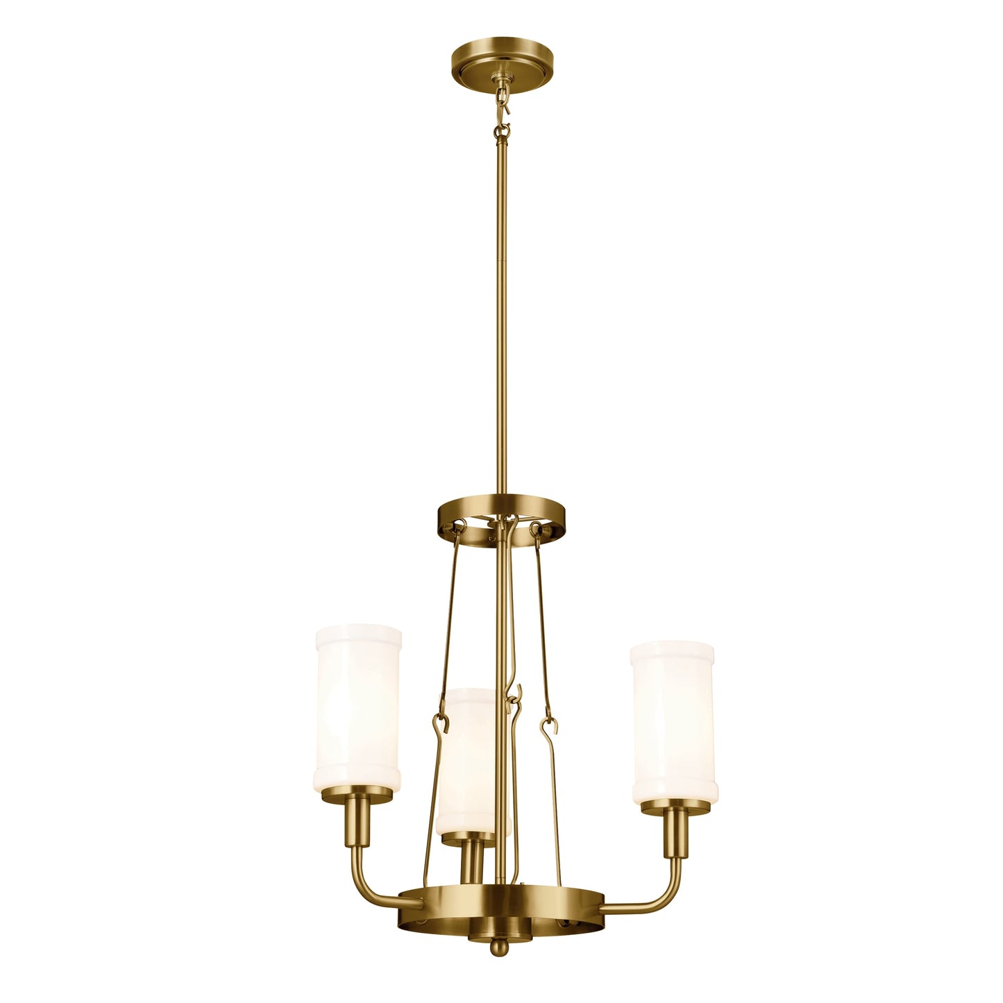 Kichler Vetivene 3 -Light Gold French country/cottage For Use in Bedrooms, Dining Rooms, Foyers, Kitchens, Living Rooms Chandelier 5265489