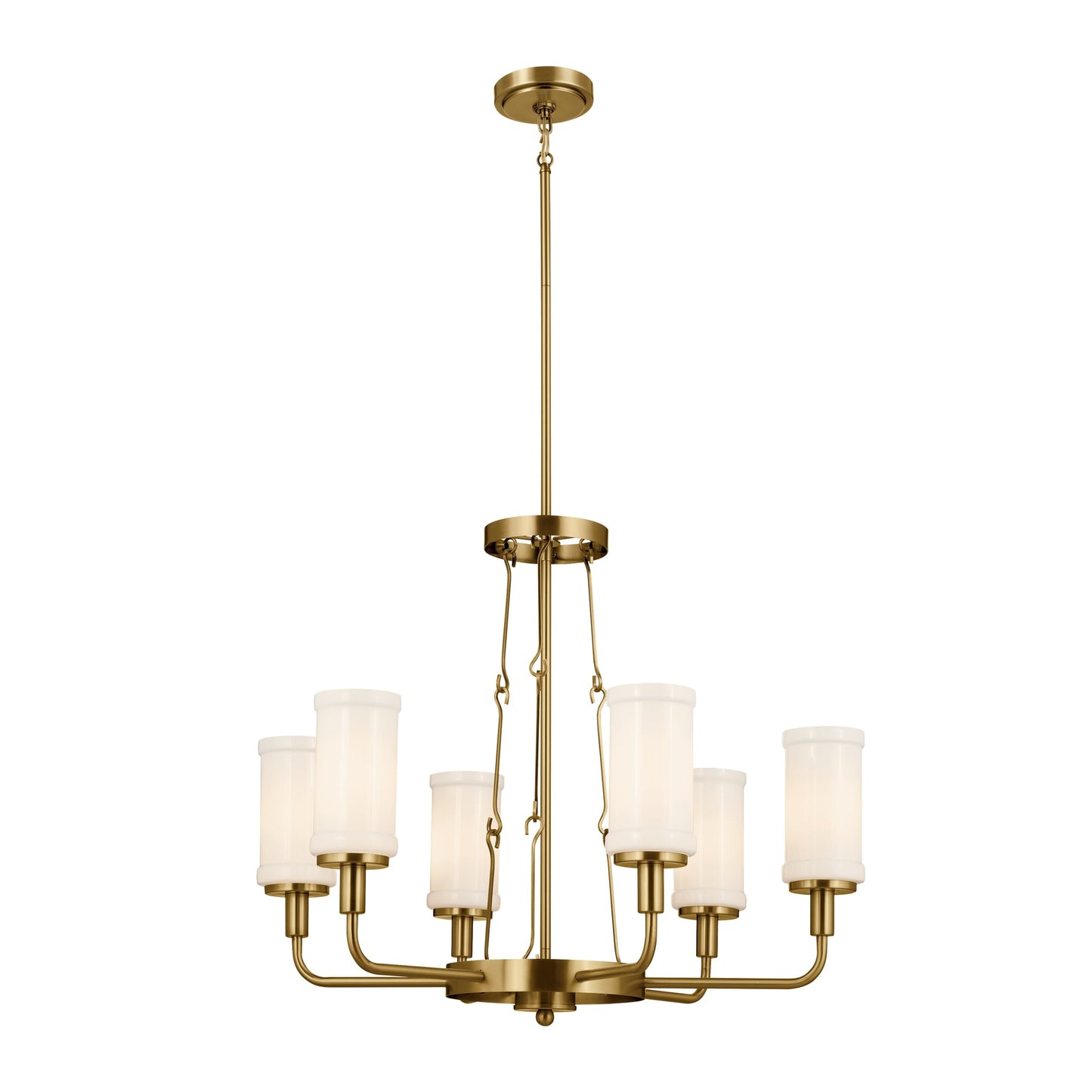 Kichler Vetivene 6 -Light Gold French country/cottage For Use in Bedrooms, Dining Rooms, Foyers, Kitchens, Living Rooms Chandelier 5265521