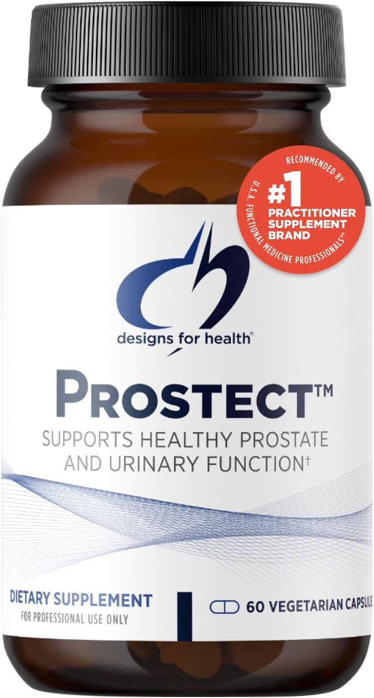 Designs for Health Prostect - Saw Palmetto-Free Prostate Supplements for Men - Urinary Function + Prostate Support - Cranberry, Pollen + Pomegranate Extract - Men's Health Supplement (60 Capsules)