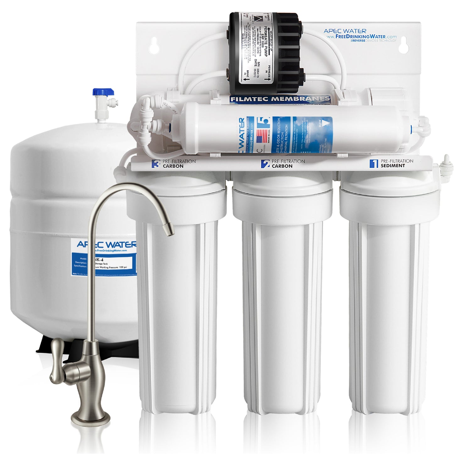 APEC Water ULTIMATE 5-stage Mechanical filtration Reverse Osmosis Filtration System