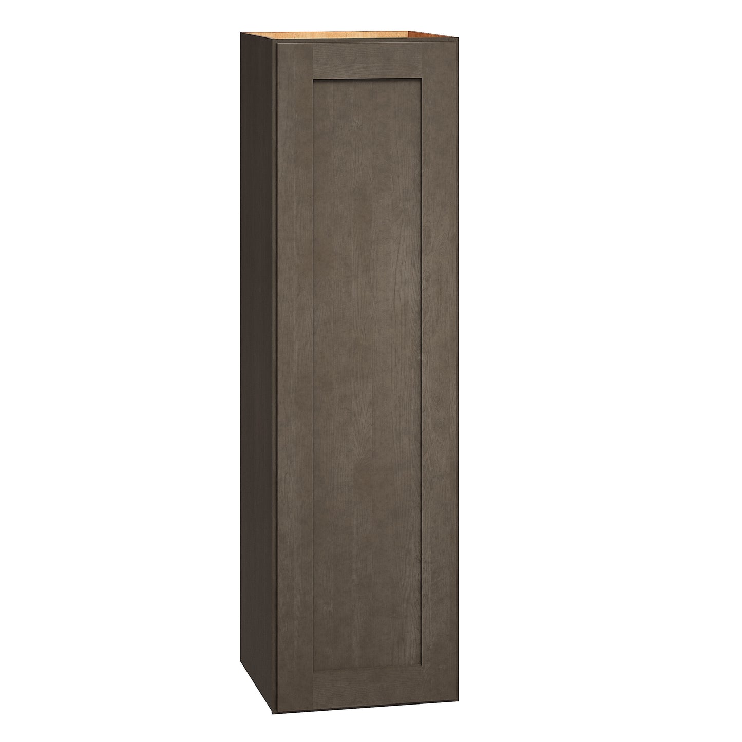 Diamond Express Jamestown 12-in W x 42-in H x 12-in D Colt Brown Wall Fully assembled Plywood Cabinet Recessed Panel Shaker