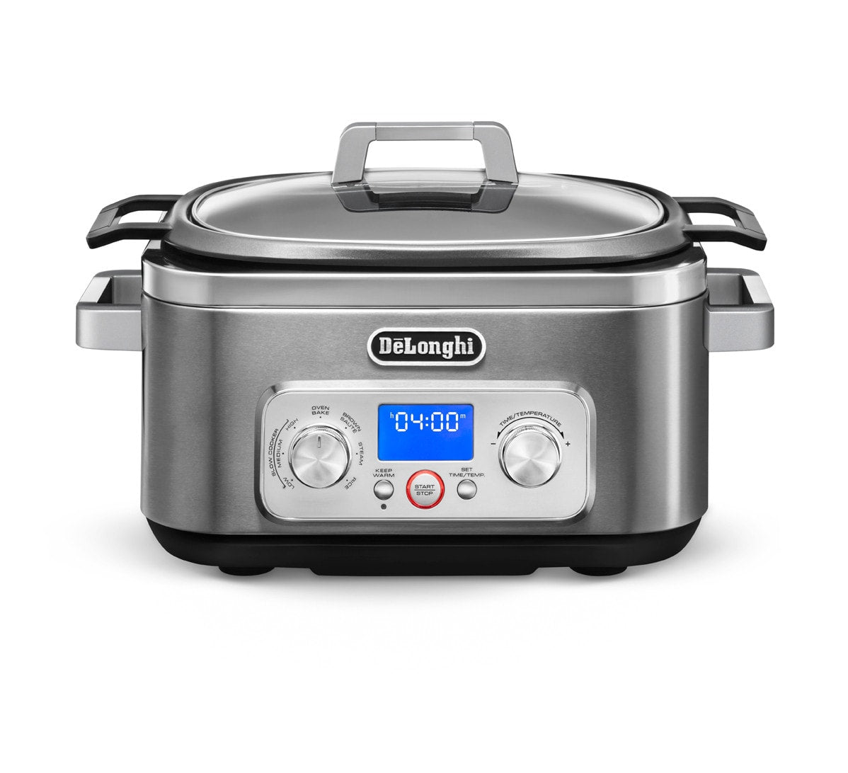 De'Longhi Livenza 6-Quart Rectangle Programmable Large Slow Cooker (Silver) CKM1641D