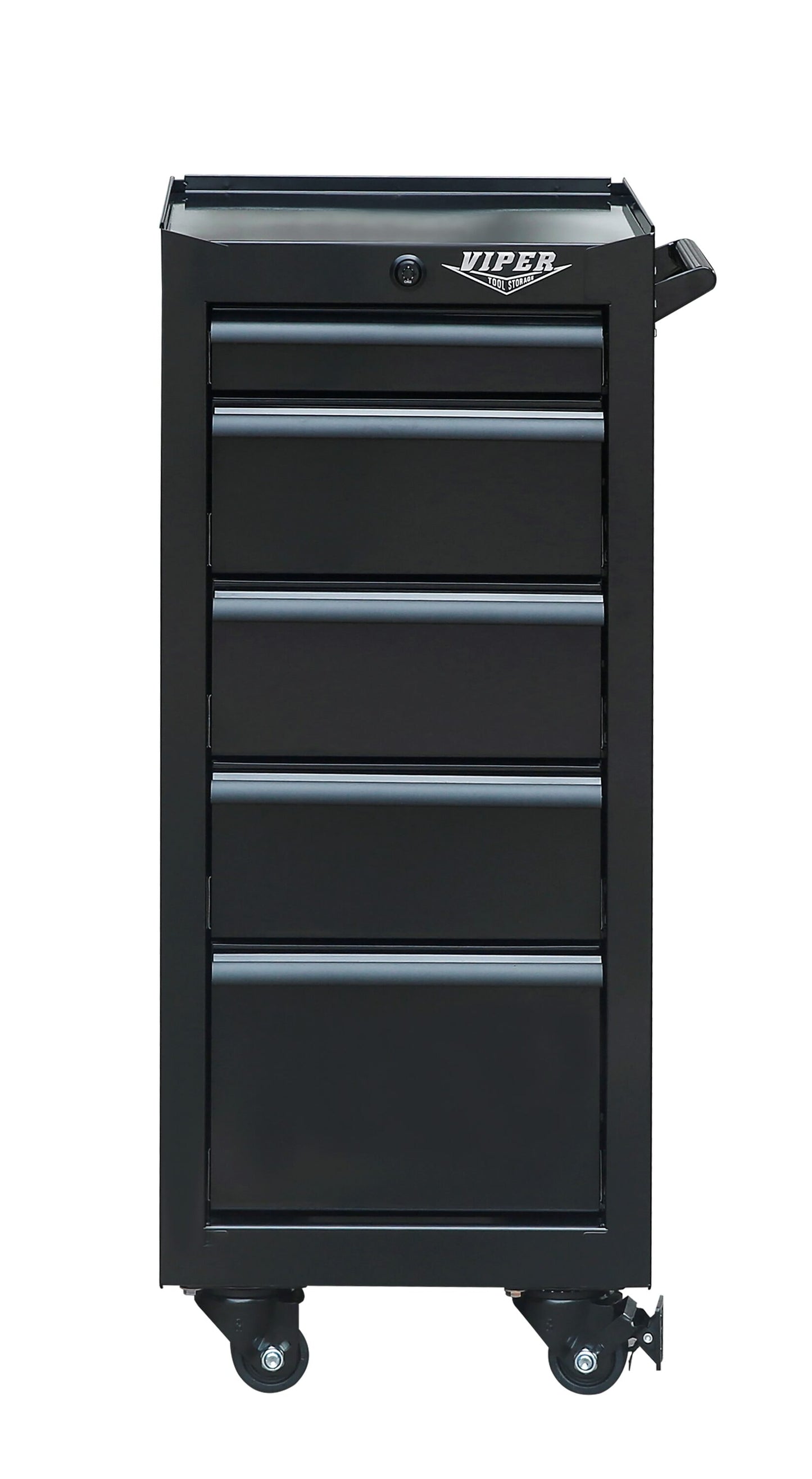 Viper Tool Storage 15.8-in W x 37.3-in H 5-Drawer Steel Rolling Tool Cabinet (Black) V1605BLR