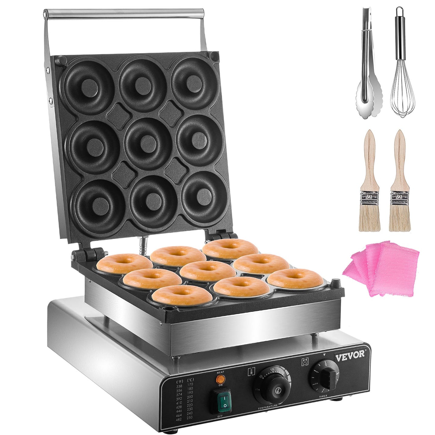 VEVOR Non-stick Donut Maker (Silver) TTQJGMC9110VXEFFIV1
