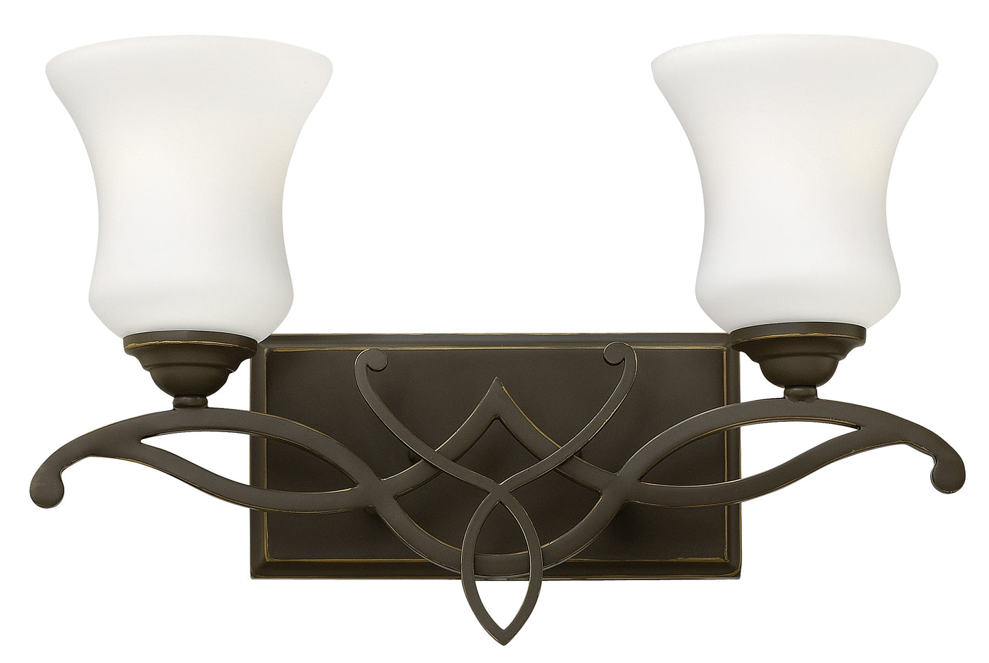 Hinkley Brooke 16.5-in 2 -Light Antique Bronze Transitional Vanity light 5663269