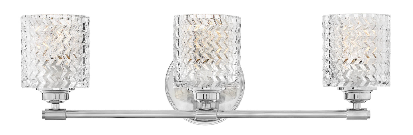 Hinkley Elle 24-in 3 -Light Gloss Chrome Traditional Vanity light 5663127
