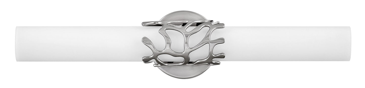 Hinkley Lyra 22.5-in 2 -Light Brushed Nickel Integrated LED Coastal Vanity light 5662935