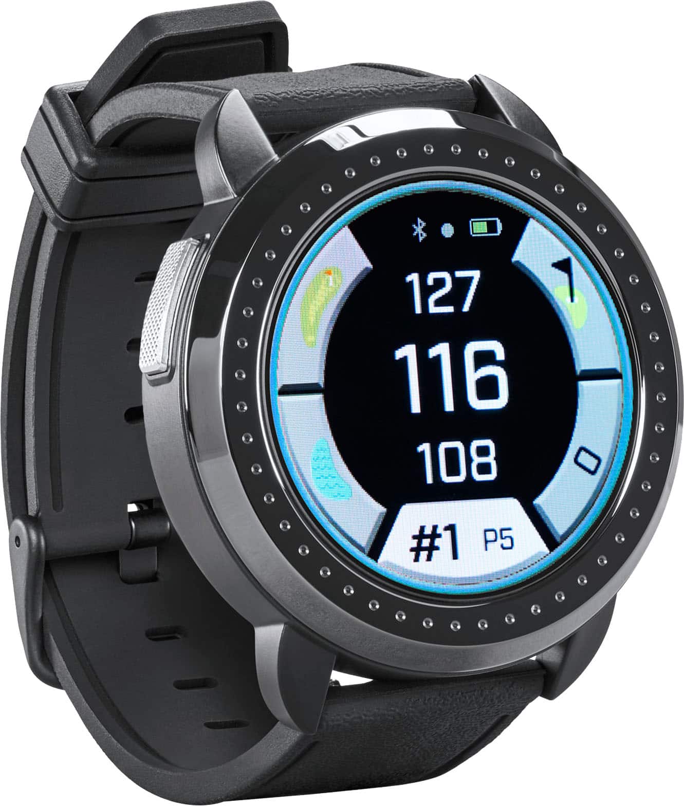 Bushnell - iON Elite 35.5mm Smart GPS Golf Watch - Black