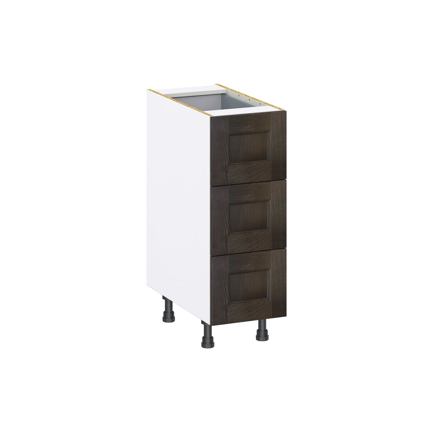 Hugo&Borg Montclaire 12-in W x 34.5-in H x 24-in D Chestnut 4 -Drawers Drawer Base Fully assembled Cabinet Recessed Panel