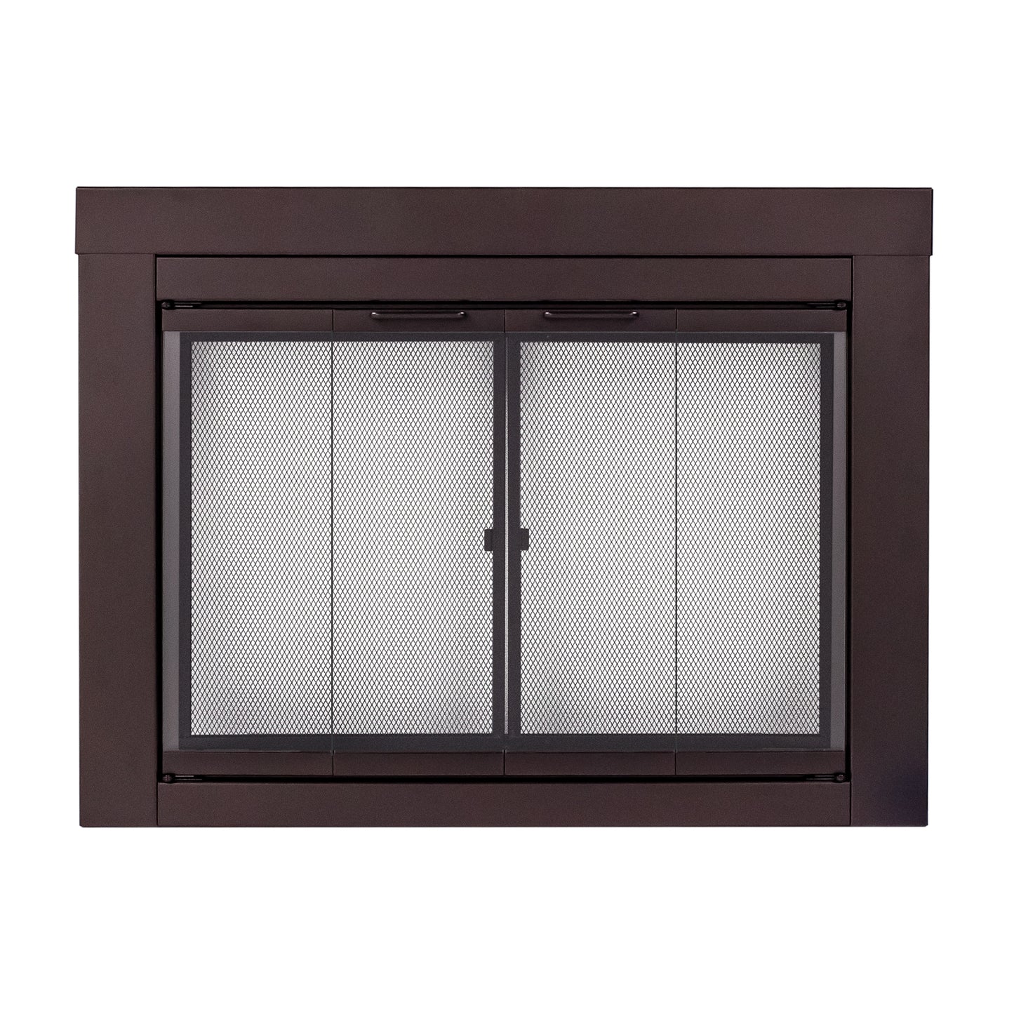 Pleasant Hearth Ascot Oil Rubbed Bronze Medium Bifold Fireplace Doors with Clear Tempered Glass AT-1001OR