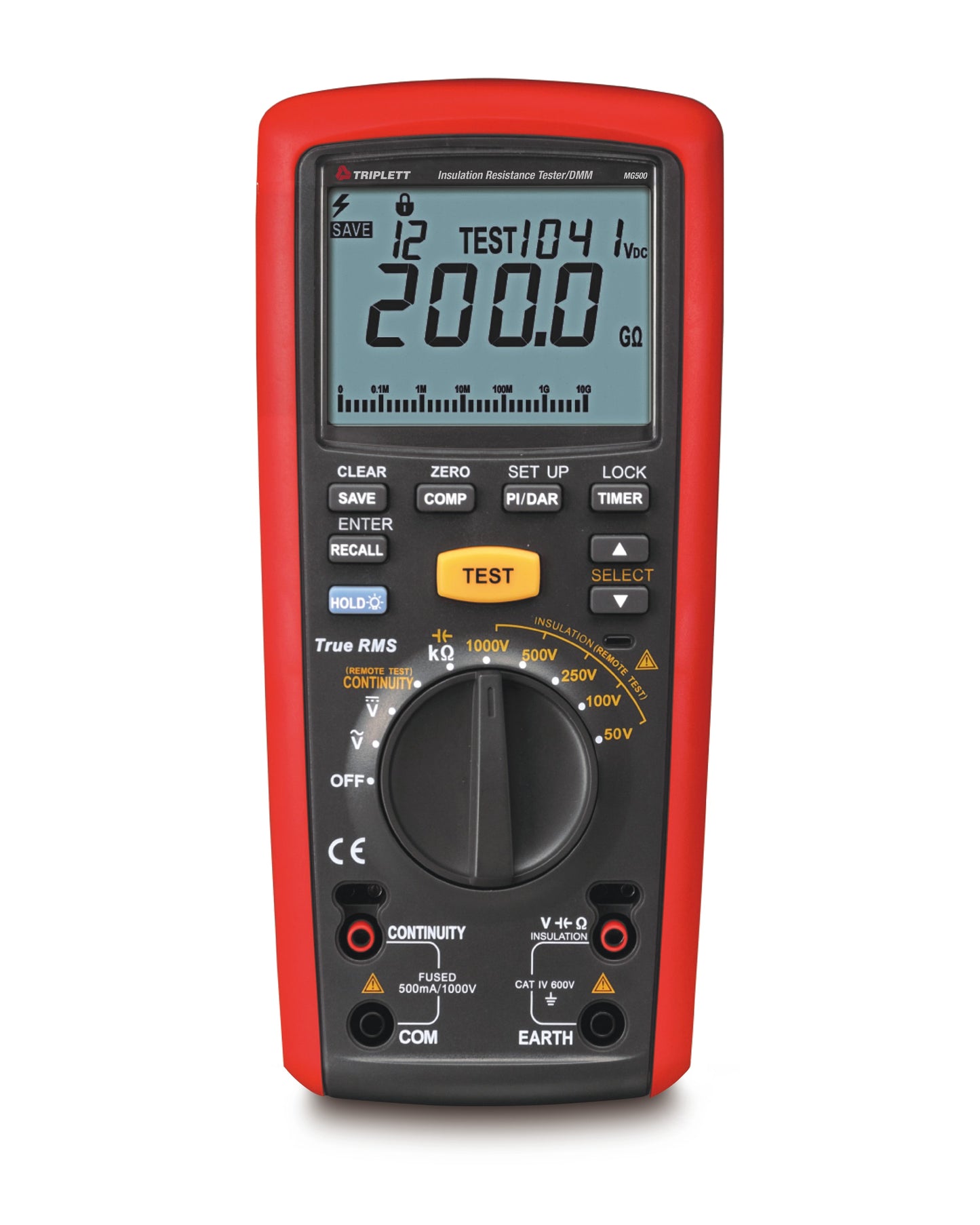 TRIPLETT Digital Display Insulation Tester Specialty Meter 600-Volt MG500