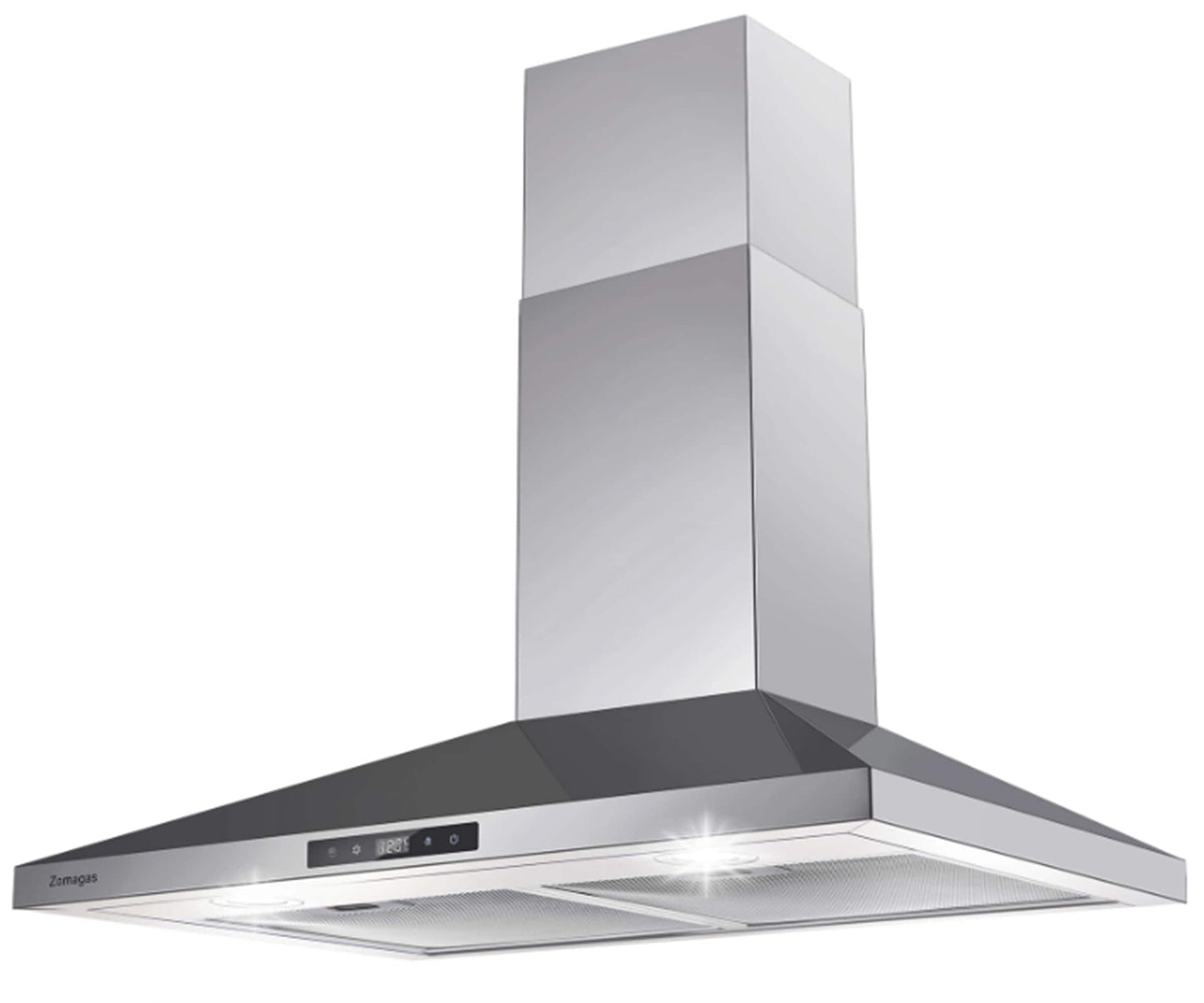 Damerin 30 inch Convertible 450-CFM Sliver Wall-Mounted Range Hood