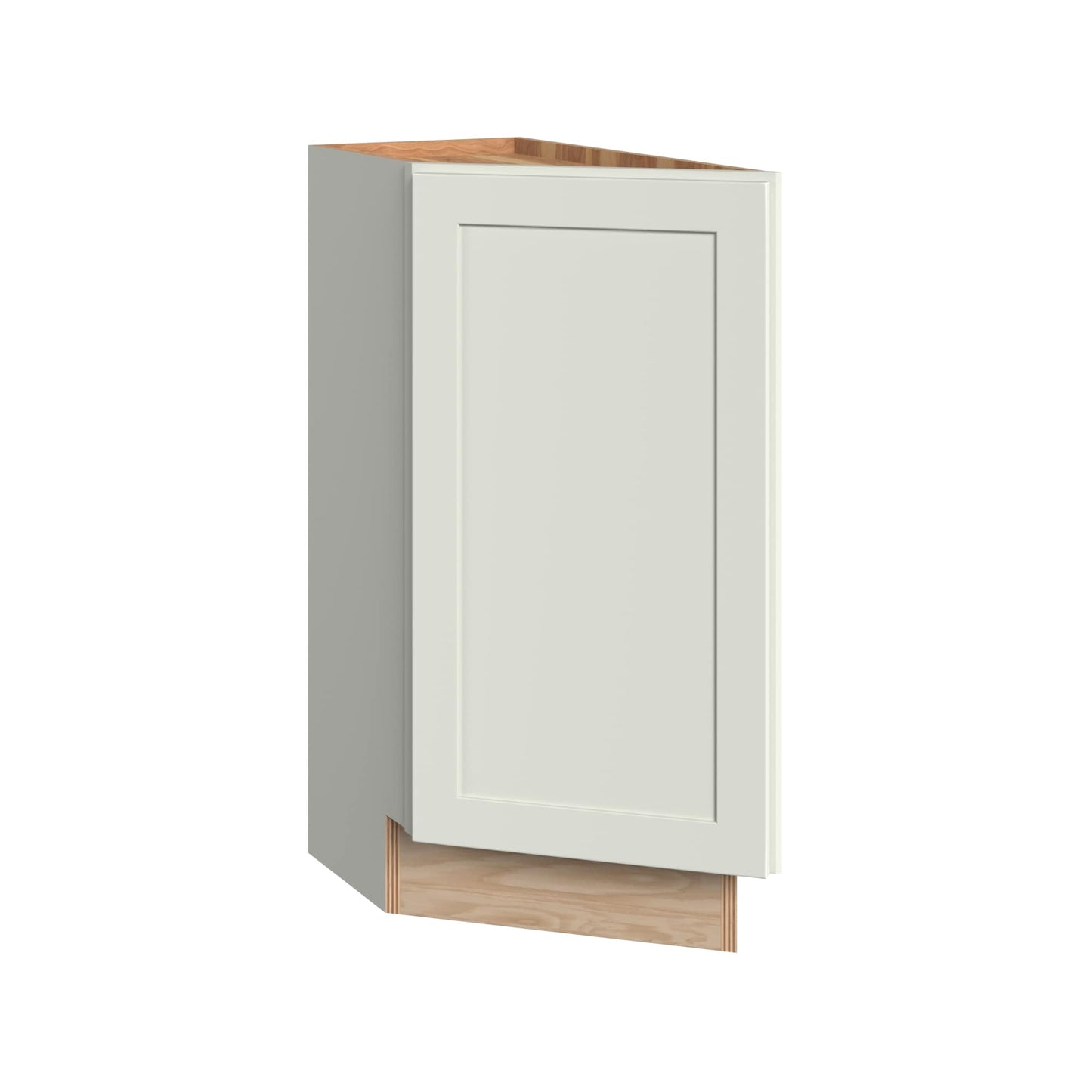 KraftMaid Momentum Deveron 12-in W x 34.5-in H x 24-in D Dove White Base Fully assembled Plywood Cabinet Recessed Panel