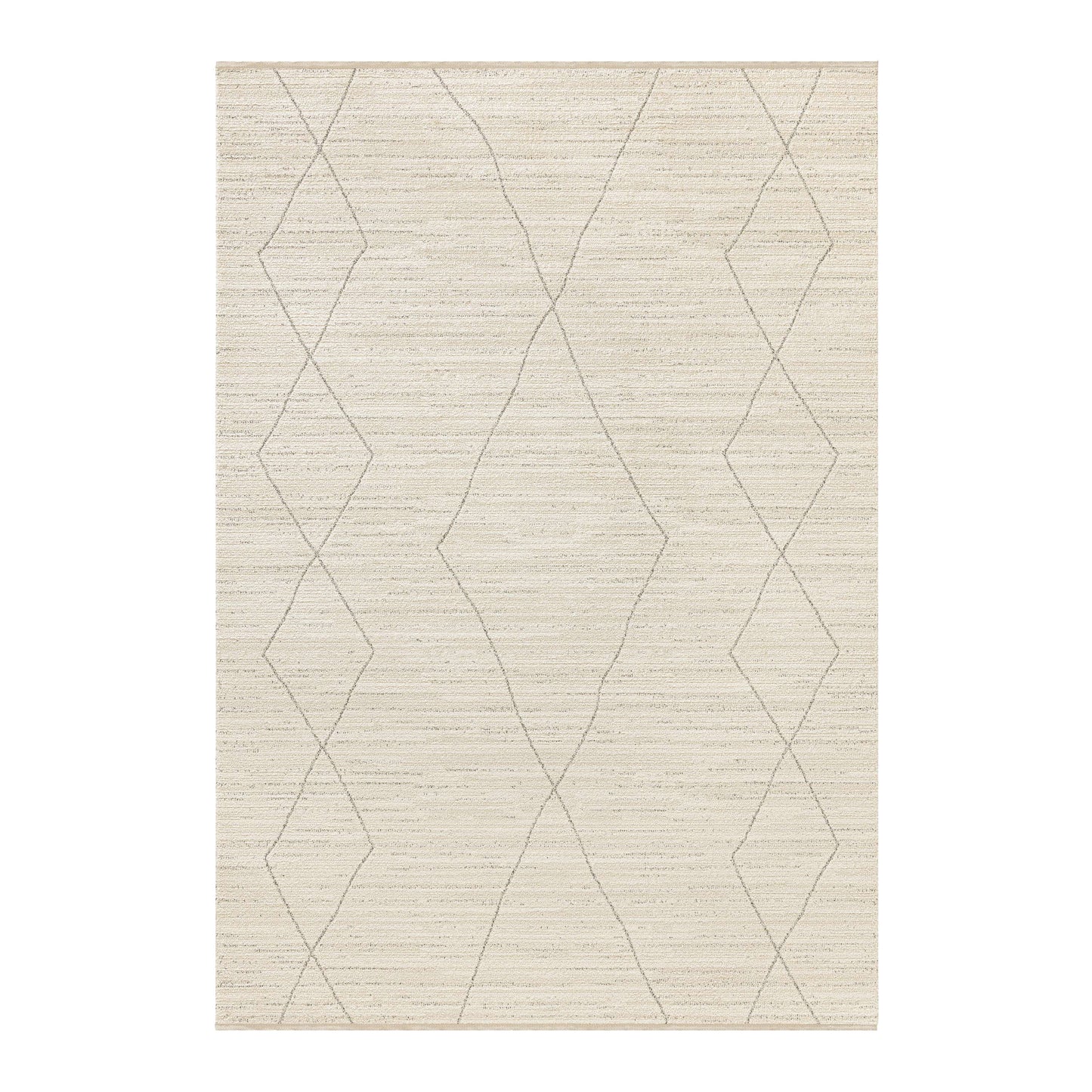 Obeetee Wilds 6 x 9 (ft) Loomed Natural Rectangular Indoor Geometric Pet Friendly Area rug