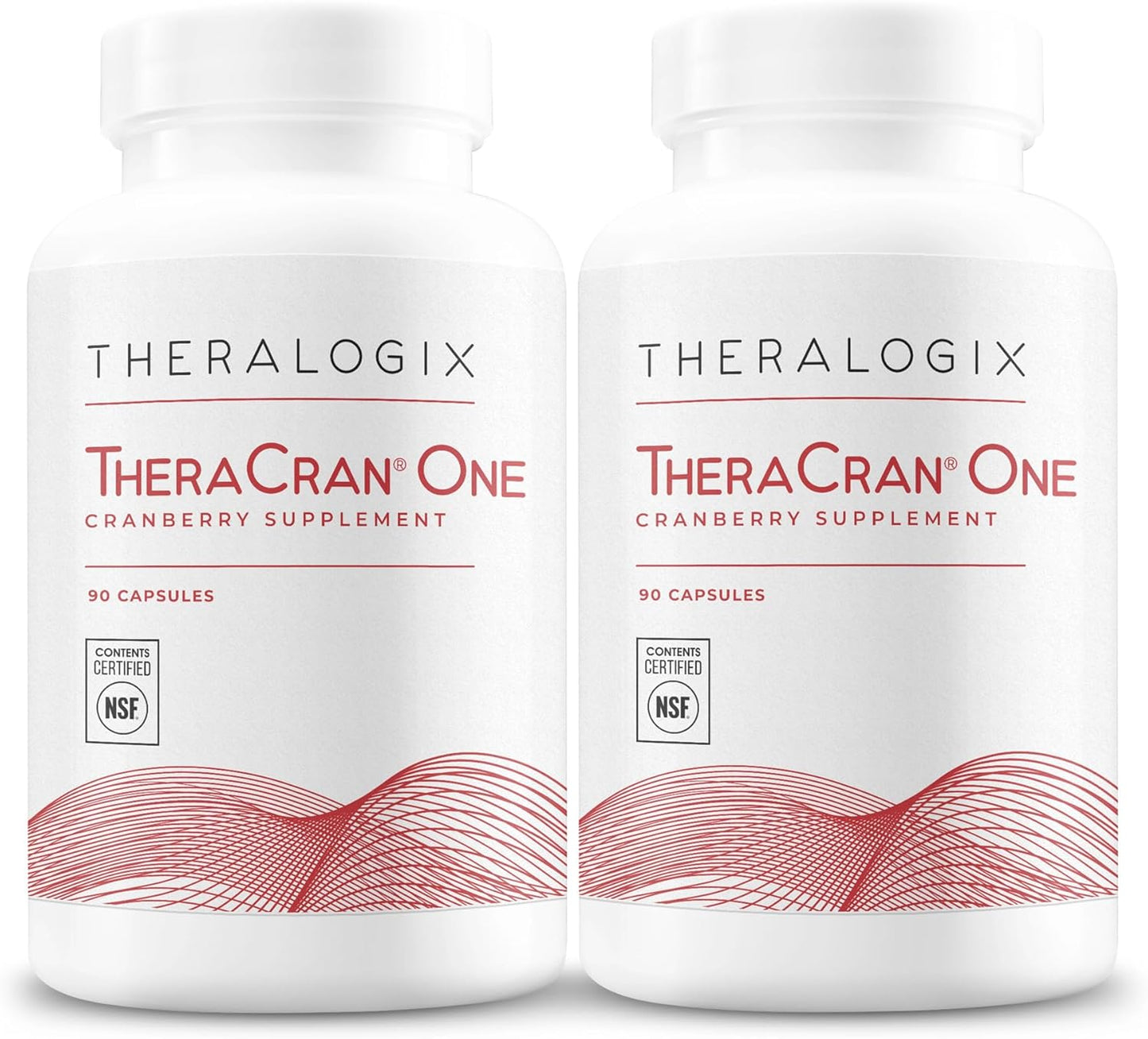 Theralogix TheraCran One Cranberry Capsules - 180-Day Supply - Cranberry Supplement for Men & Women - Cranberry Pills to Support Urinary Tract Health* - 36mg PACs per Capsule - NSF Certified, 180 Coun