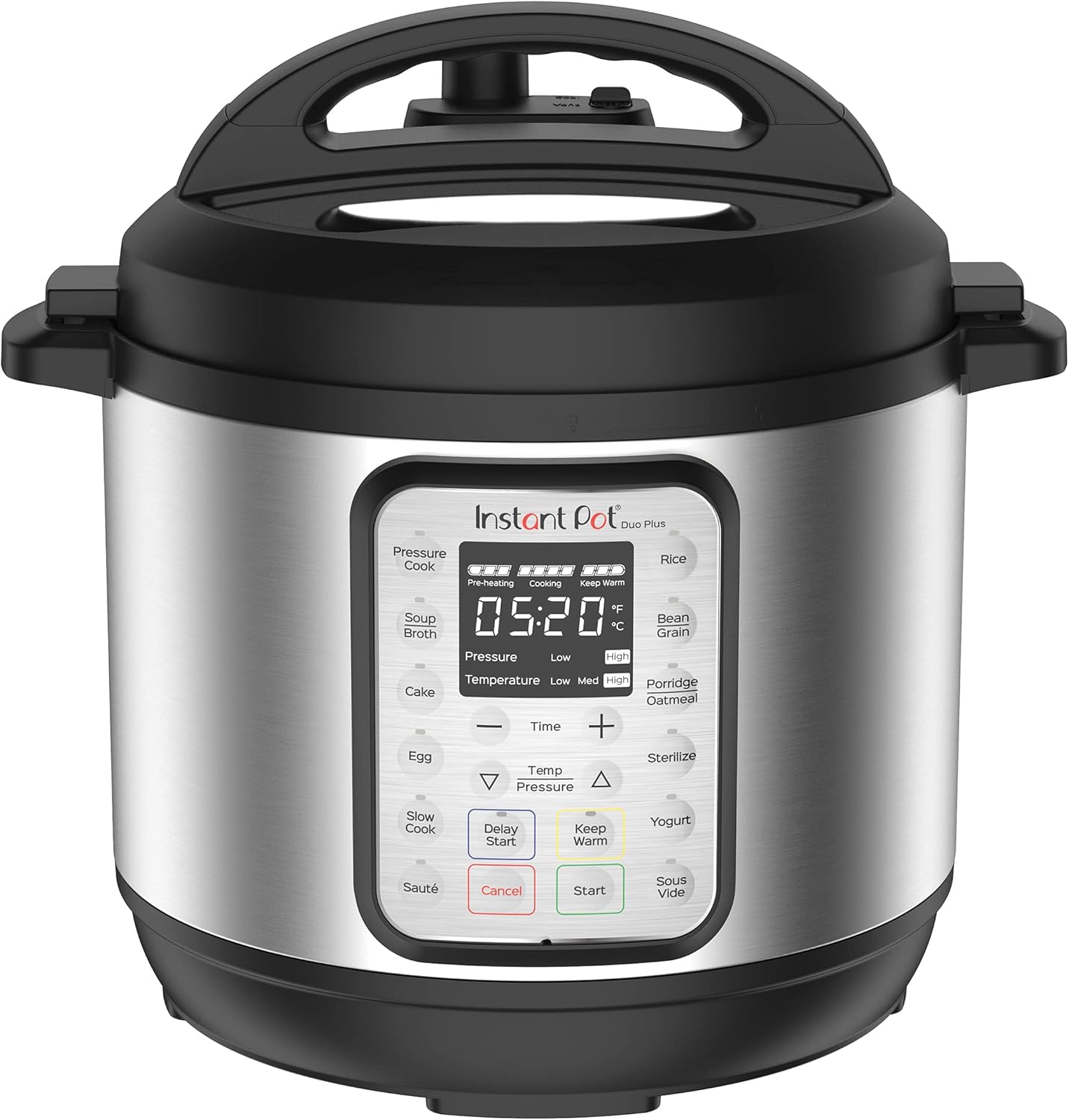 Instant Pot Duo Plus 9-in-1 Electric Pressure Cooker, Slow Cooker, Rice Cooker, Steamer, Sauté, Yogurt Maker, Warmer & Sterilizer, Includes App With Over 800 Recipes, Stainless Steel, 3 Quart