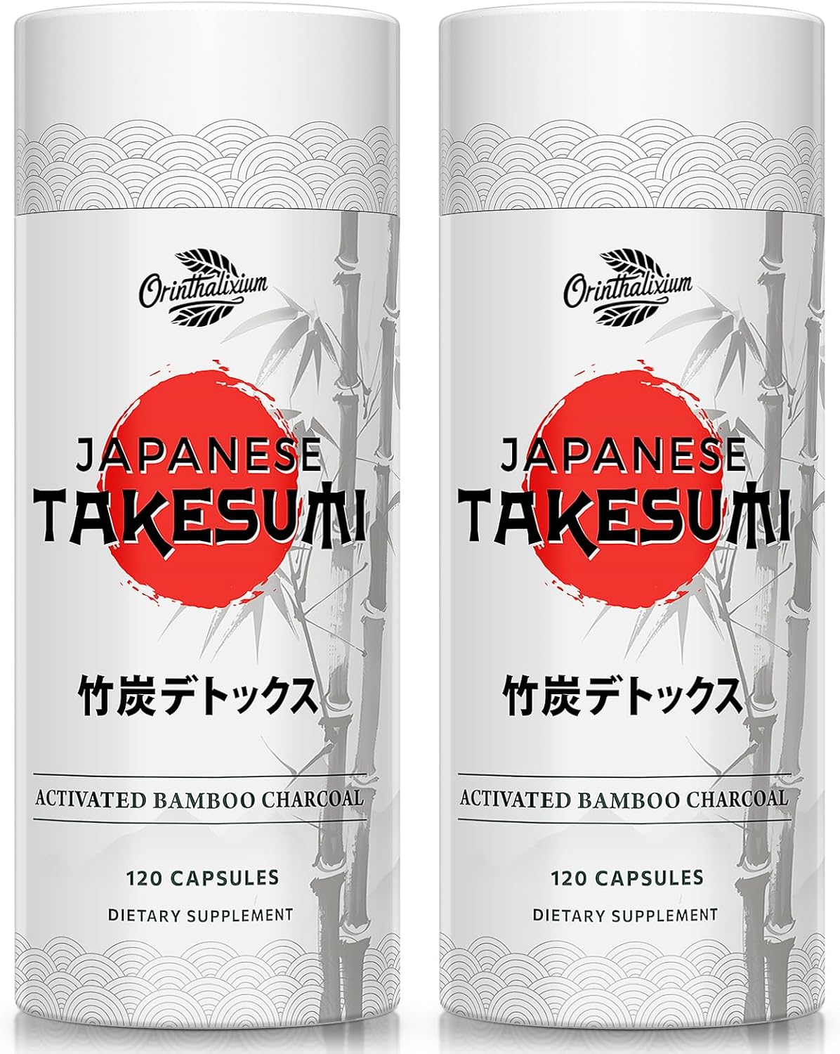 Takesumi Bamboo Charcoal 2000mg \u2013 Activated Charcoal from Bamboo for Max Absorption, Detox & Gut, 120 Vegan Capsules(2 Bottle)