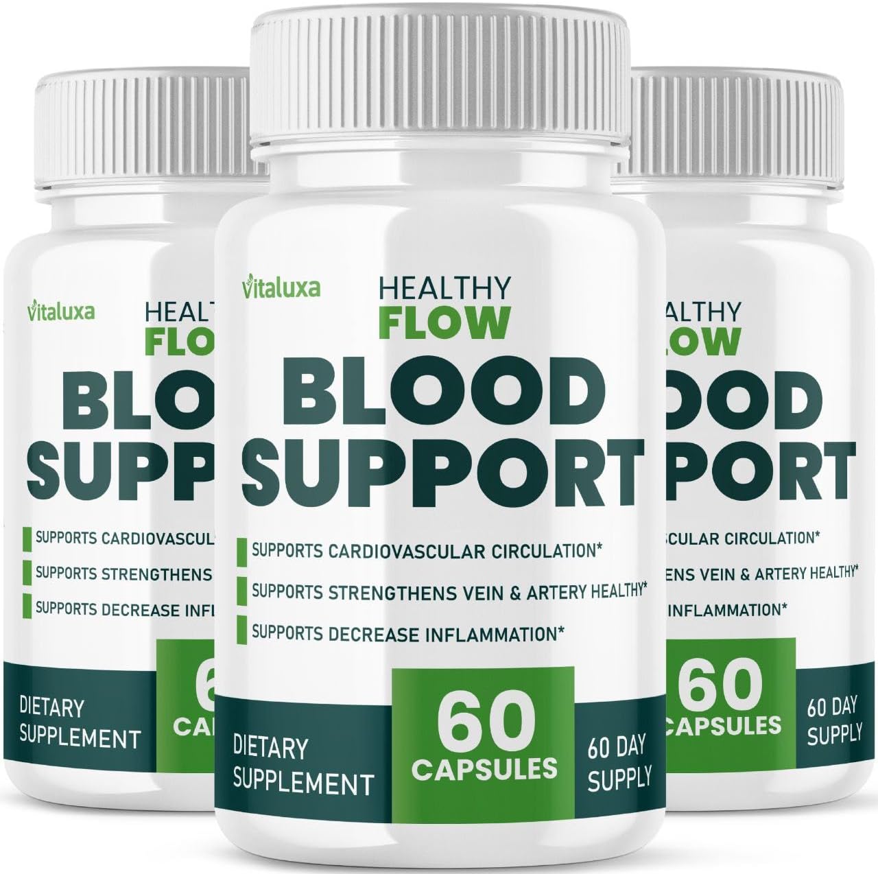 (3 Pack) Healthy Flow Blood Support - HealthyFlow Supplement Capsules for Neuropathy Balance Control Men Women, Healthy Blood Flow Cleanse Pills Advanced Formula Natural Max Strength Reviews (180 Ct)