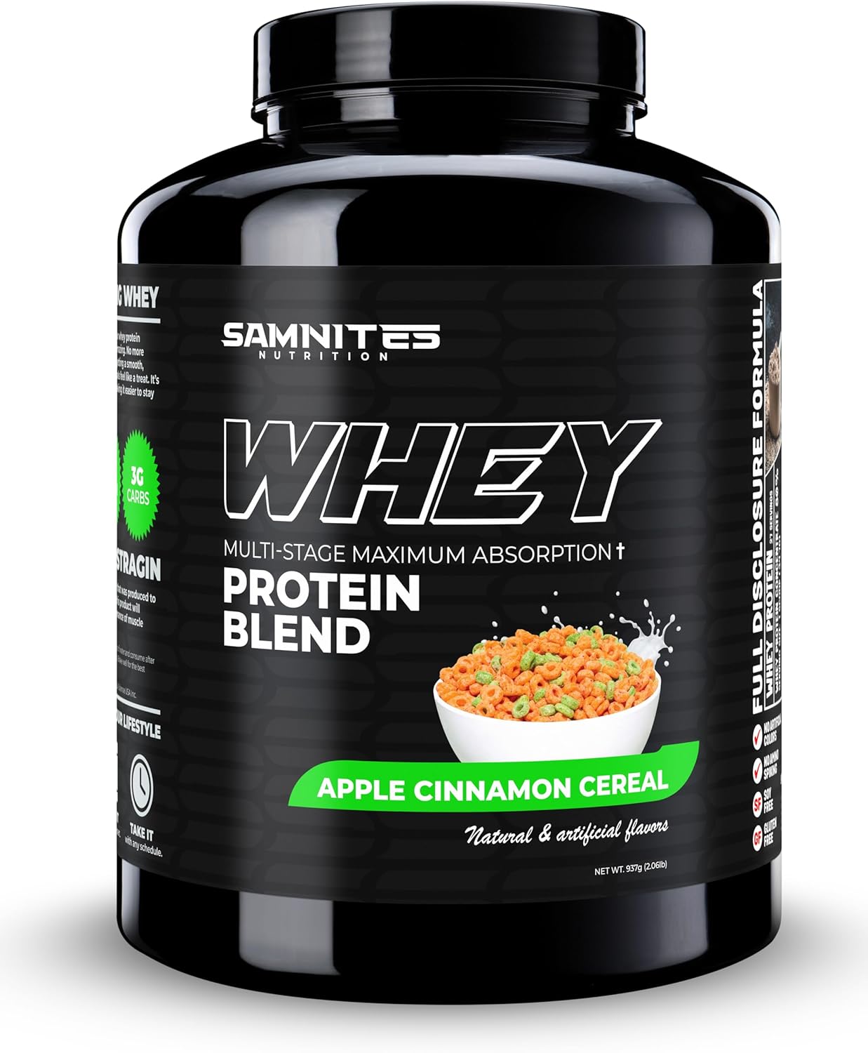 Whey Protein Blend, Apple Cinnamon Cereal Whey: Full-Disclosure, Ultra-Delicious, Premium Protein