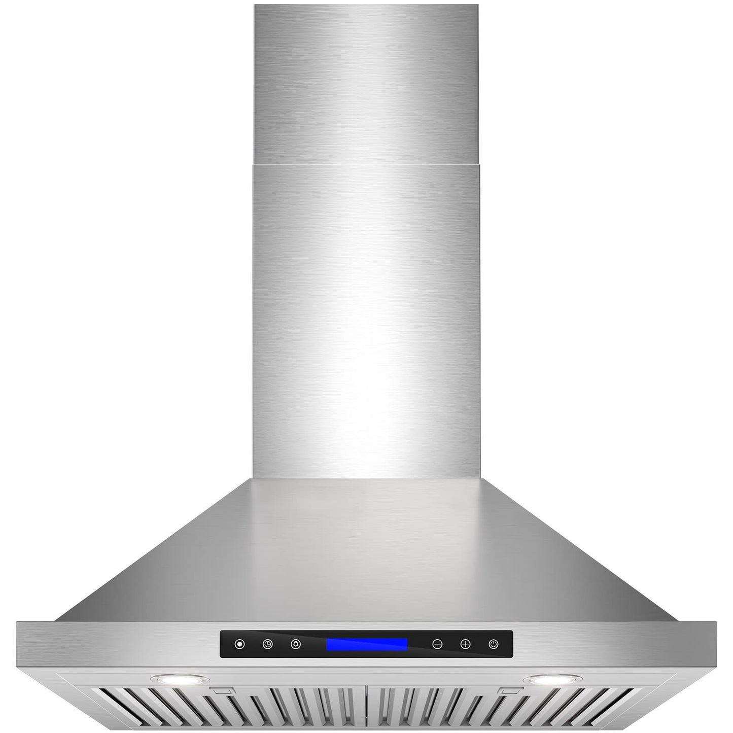 DIVAN 30IN 600CFM Convertible Wall Mount Range Hood with 4-Speed Touch Control