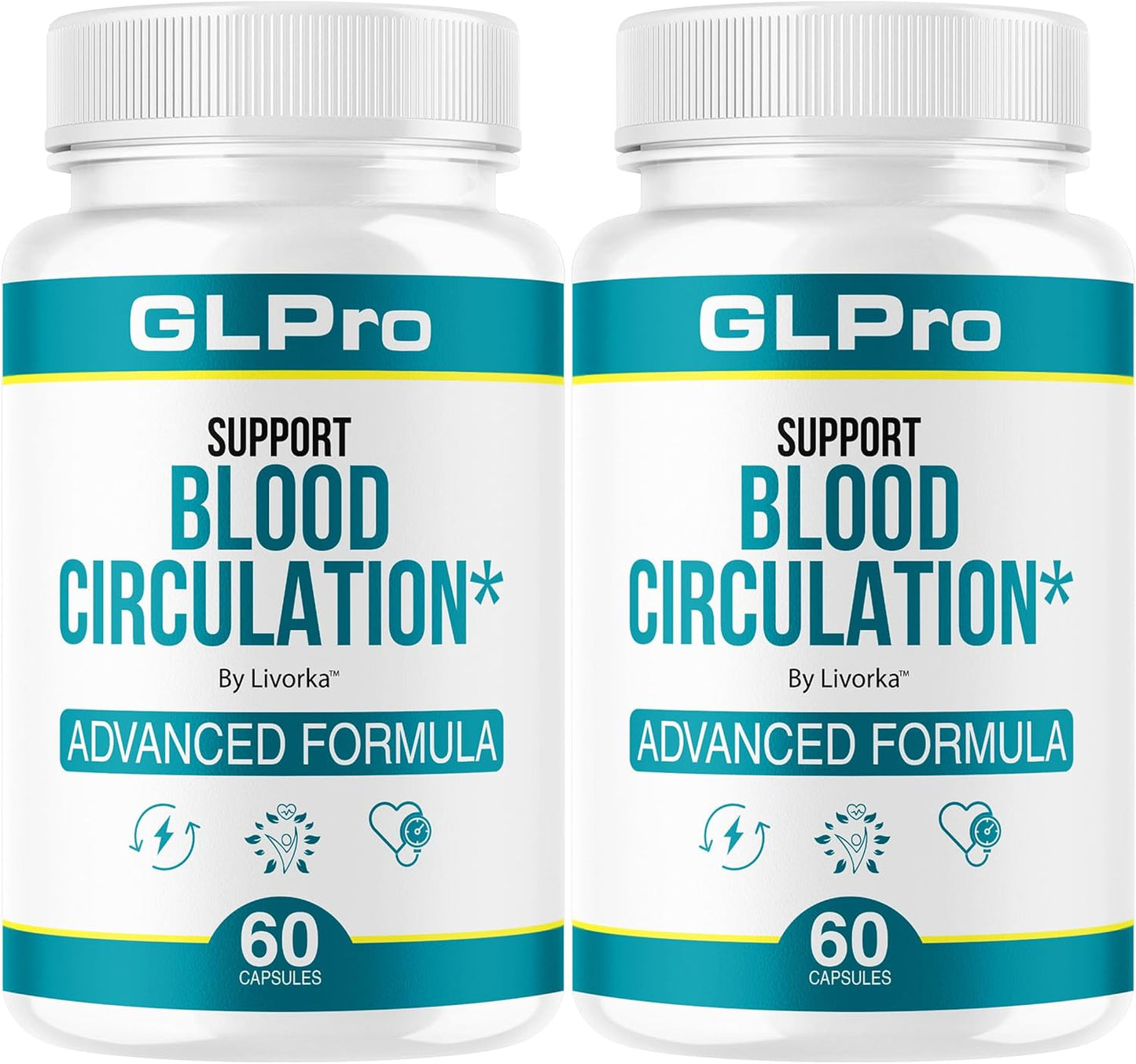 (2 Pack) GLPro – GL Pro Capsules Support Formula, GLPro Blood Support Balance Formula Premium Natural Pills - Maximum Strength, Multivitamin for Overall Health & Wellness, 120 Capsules for 2 Months