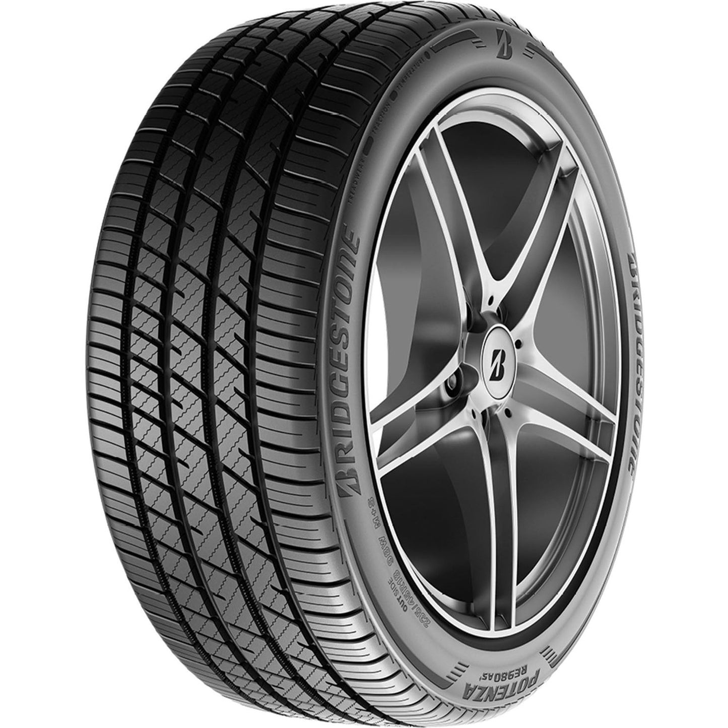 Bridgestone Potenza RE980AS+ Performance 215/40R18 89W XL Passenger Tire