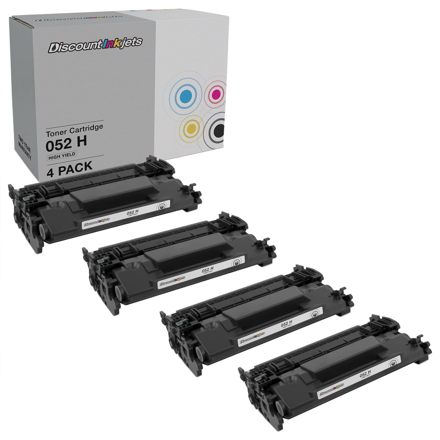 DI Toner Cartridge Replacements for Canon 052H HY (Black, 4-Pack) Compatible with ImageCLASS LBP214dw, LBP215dw, MF424dw, MF426dw, MF429dw