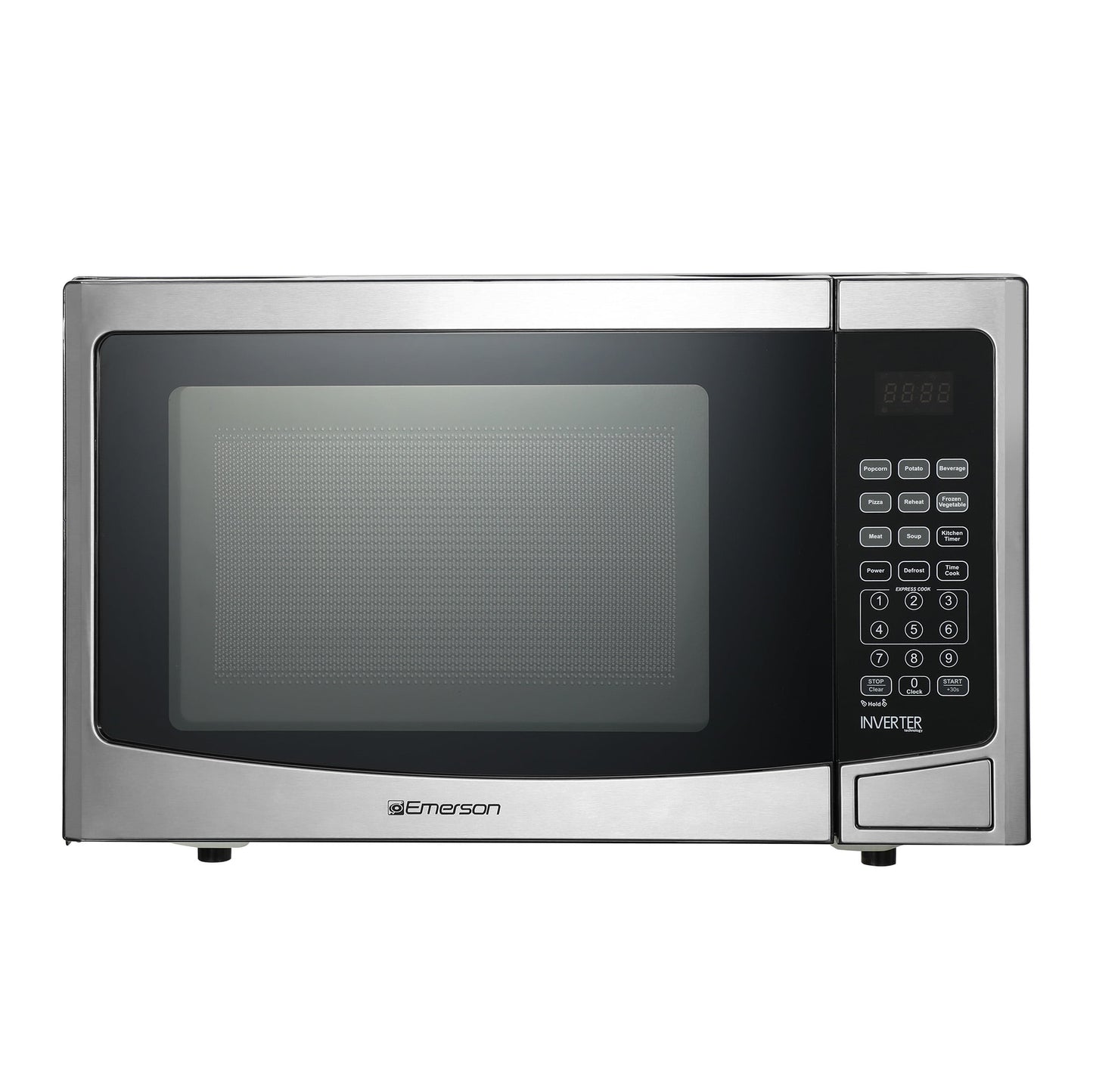 Emerson 1.2 Cu Ft, 1000W Stainless Steel Countertop Microwave Oven with Inverter Technology, Touch Control, MWI1212SS