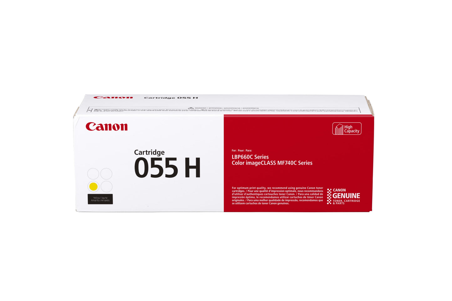 Genuine Canon Toner 055 Yellow, High Capacity - Yields Up To 5,900 Pages