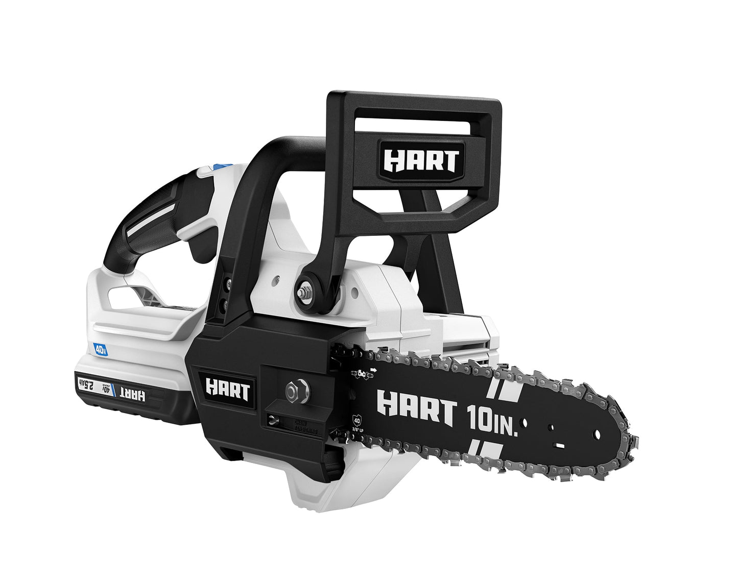 HART 40V 10" Battery-Powered Chainsaw Kit, (1) 2.5 Ah Lithium-Ion Battery