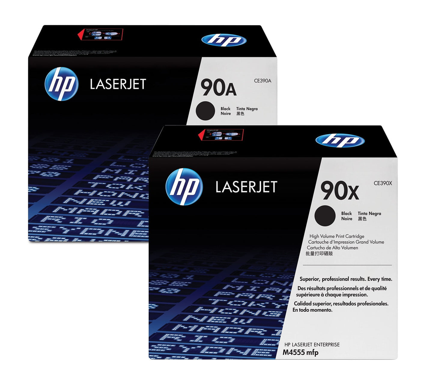 HP 90A Black Original LaserJet Toner Cartridge, ~10,000 pages, CE390A
