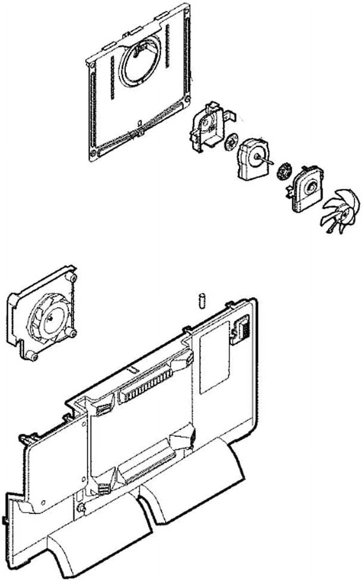 LG Genuine OEM AEB73764507 Refrigerator Evaporator Grille & Fan Assembly