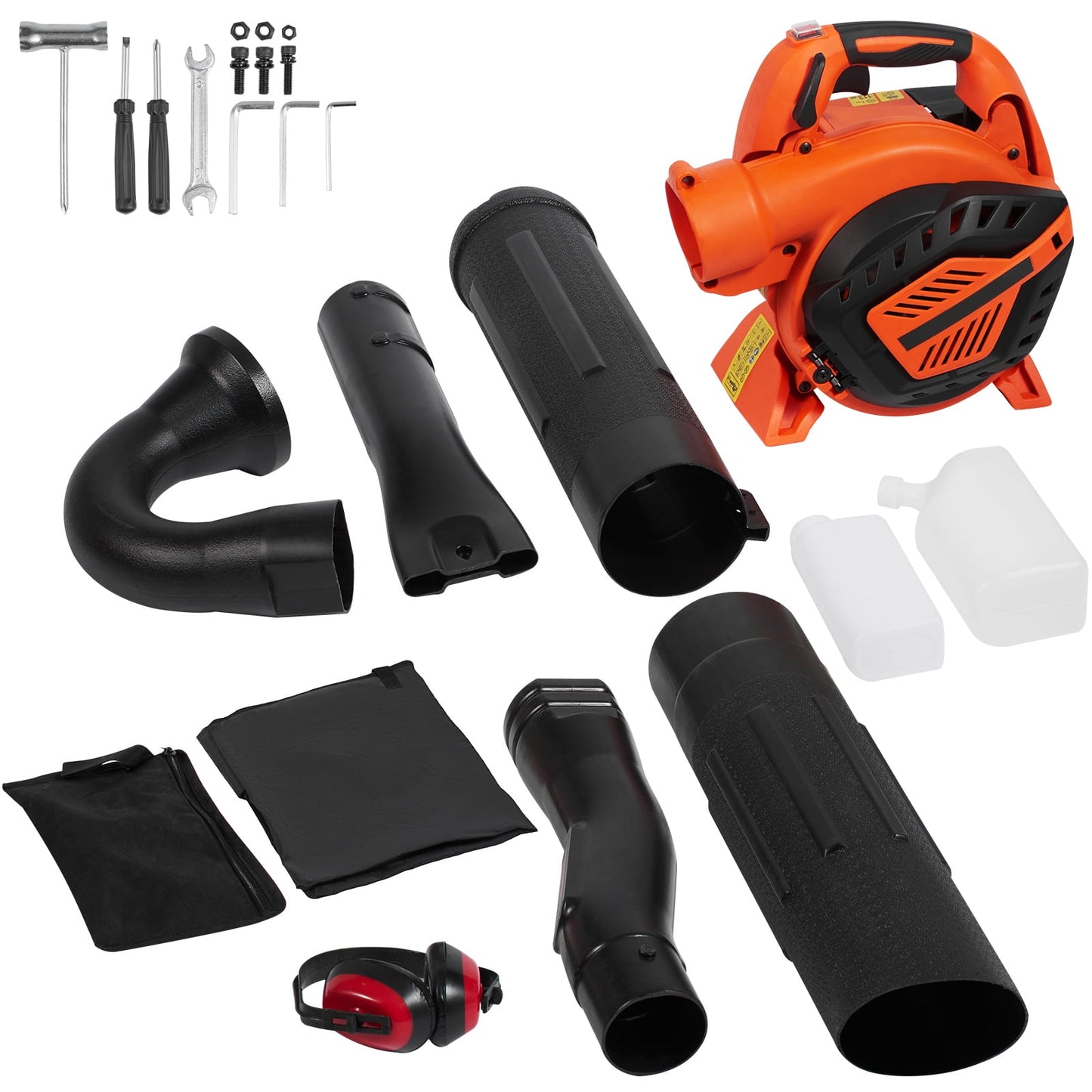 SKYSHALO 79CC 2-Cycle Manual Cycle Gas Leaf Blower 425CFM Air Volume