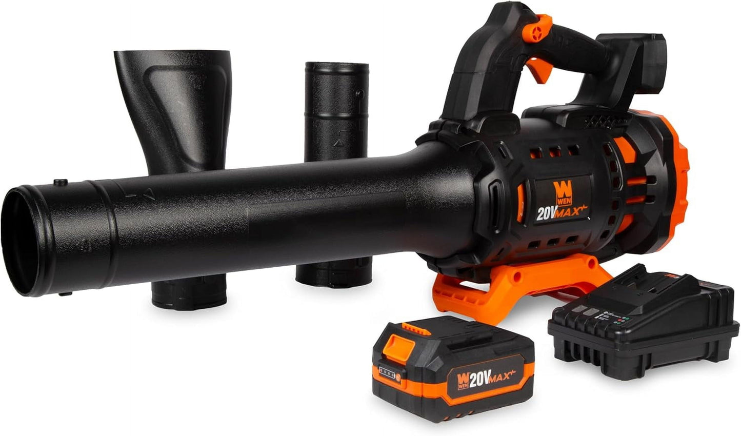 WEN Brushless Cordless Axial Blower with 20V Max 4Ah Battery and Charger (20711)