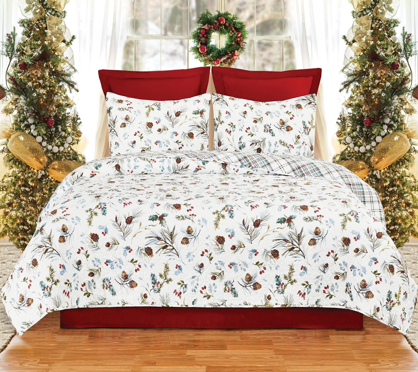 Edith 3-Piece Cotton Full/Queen Quilt Set by Valerie